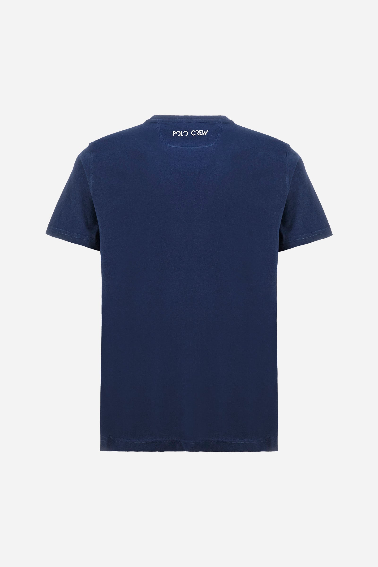 Cotton T-shirt with contrast logo - Anwar