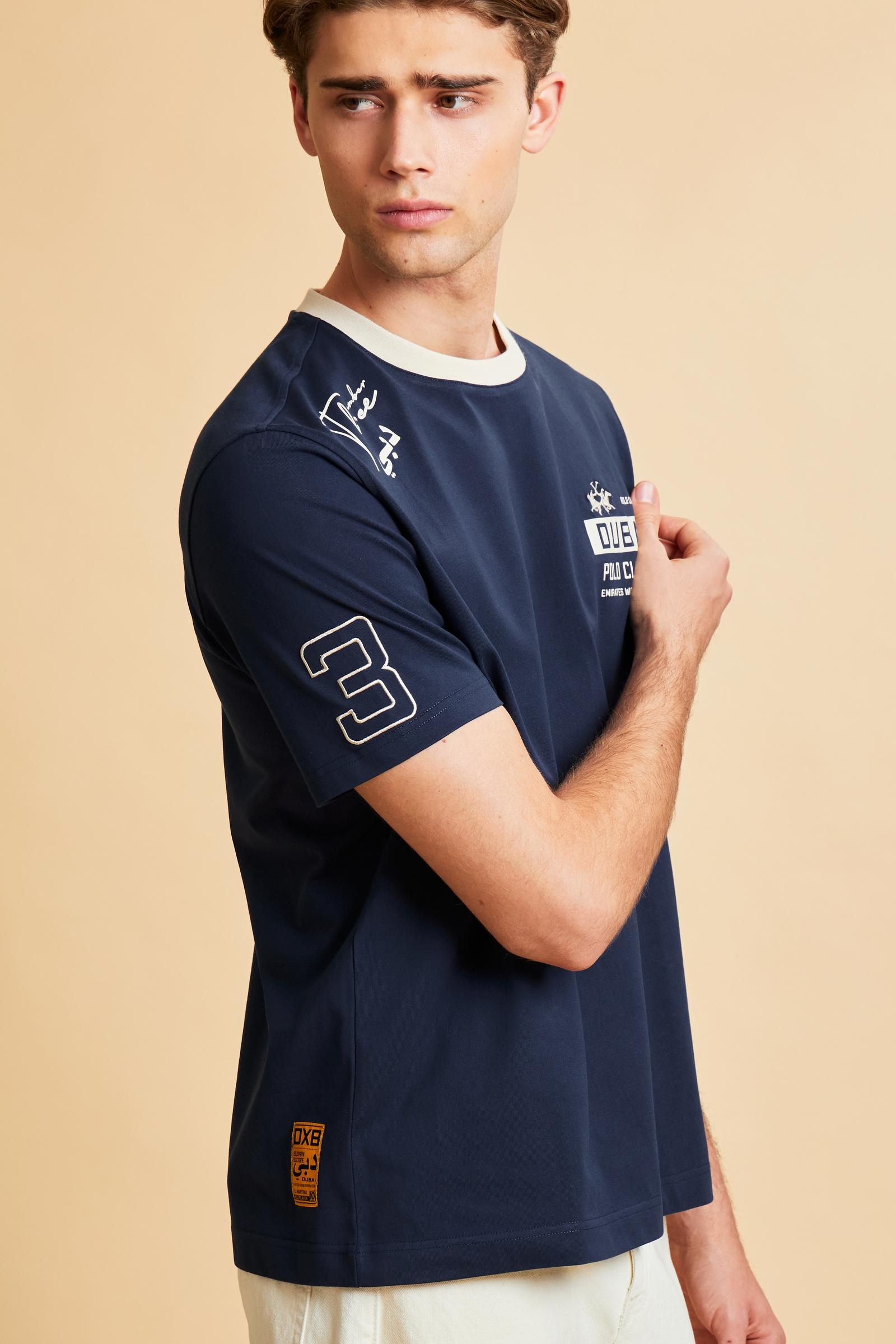 Men’s short-sleeved cotton jersey T-shirt Dubai Polo Club - Carin