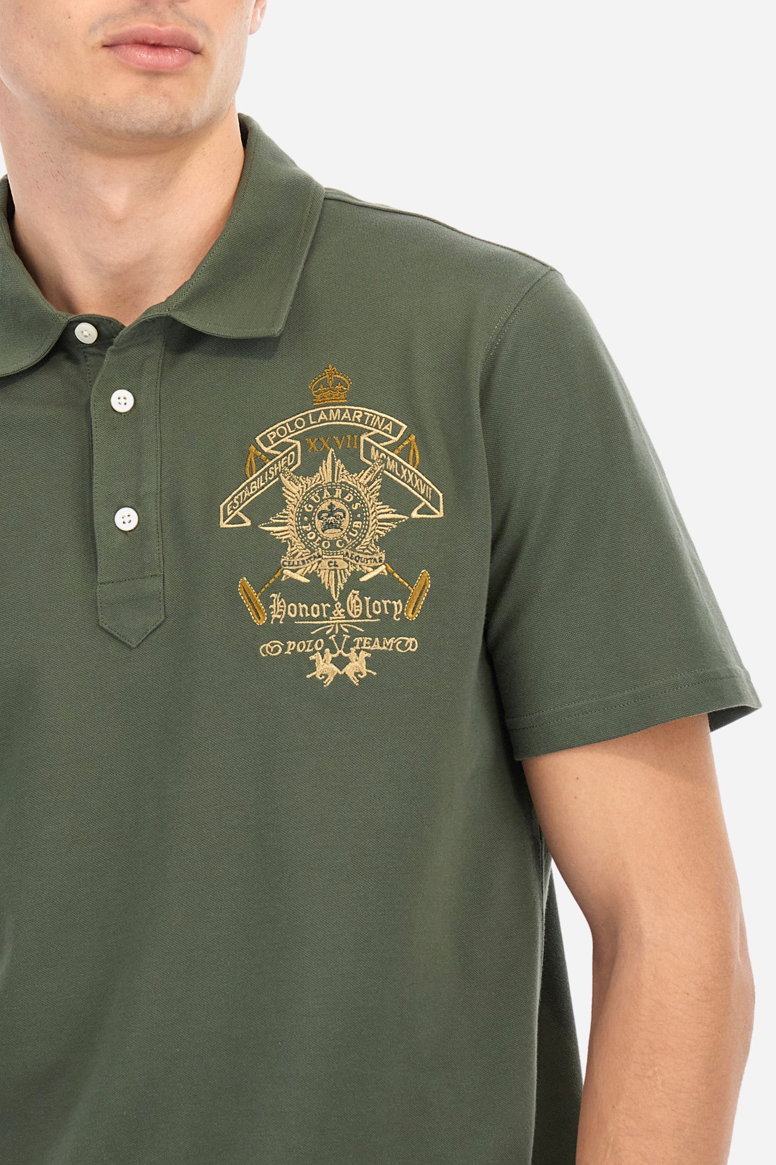 Guards polo in elasticated cotton with a regular fit - Abelardo