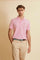 Men’s stretch piqué polo with tricolor logo - Eduardo
