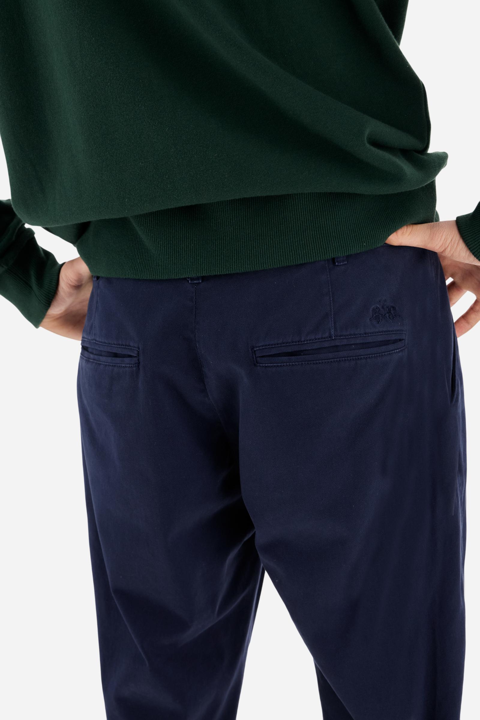 Pantalón chino hombre sarga teñido en prenda - Breighann