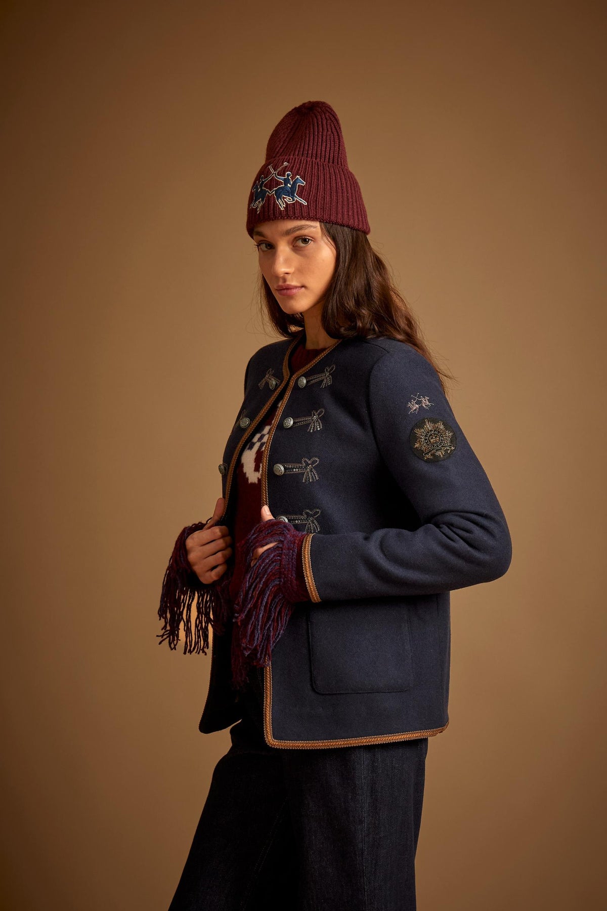 Women's military jacket in wool felt Guards - Daly