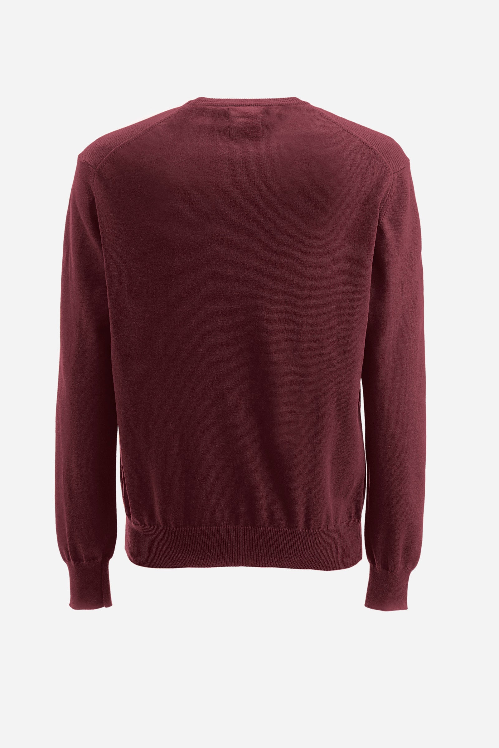 Regular fit pullover in cotton and wool - Zayden