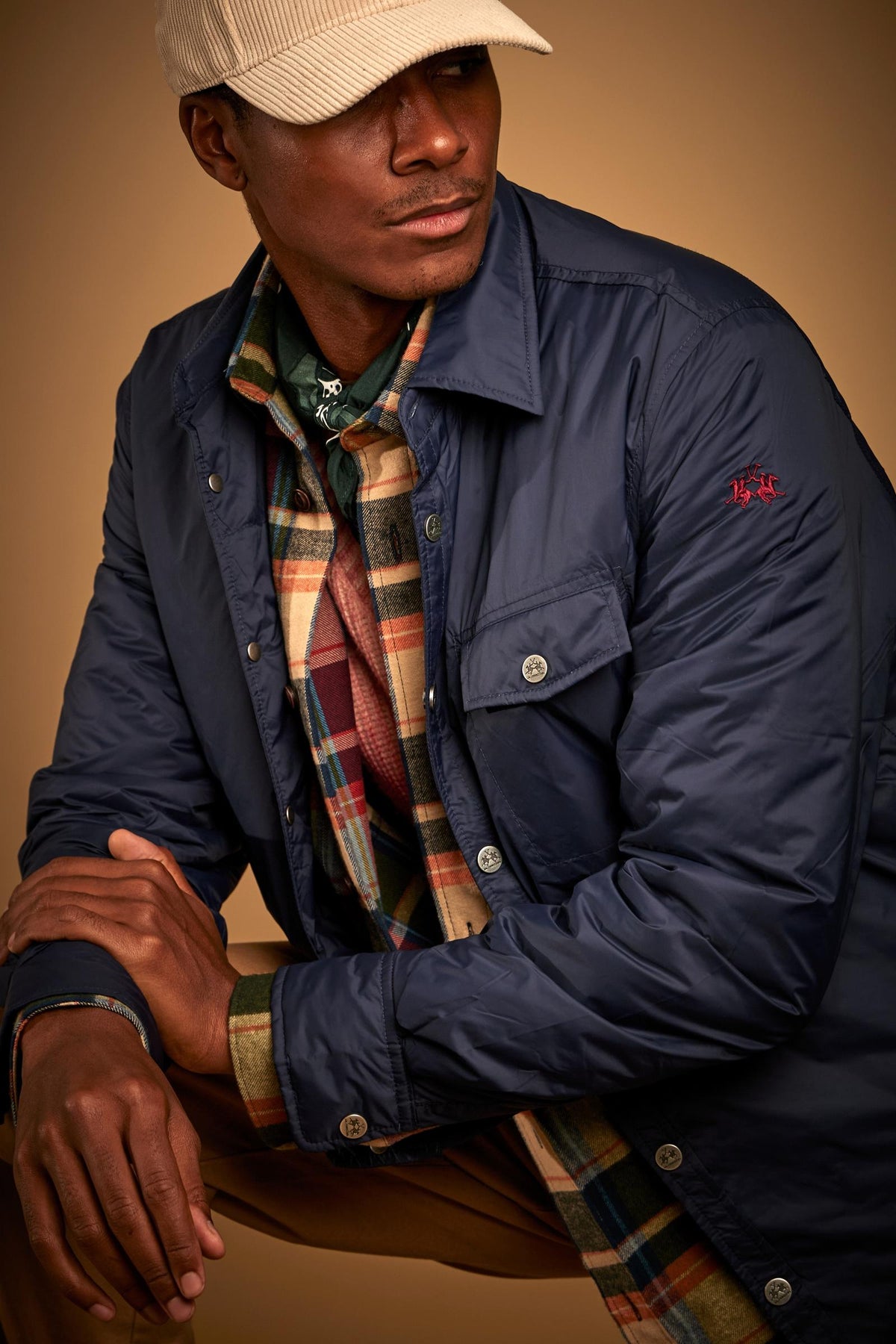 Men's padded nylon shirt-jacket - Delbert