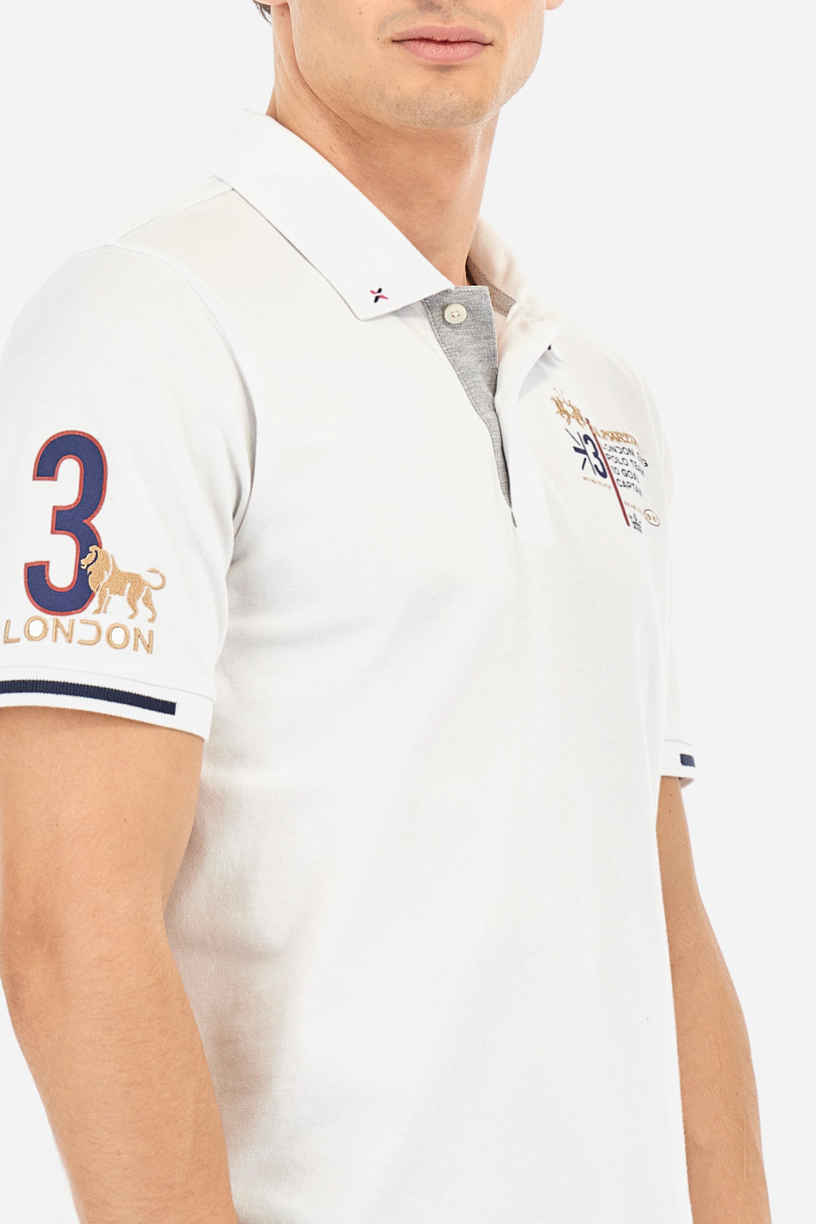 Polo shirt in stretch piqué cotton in regular fit - Alfredo