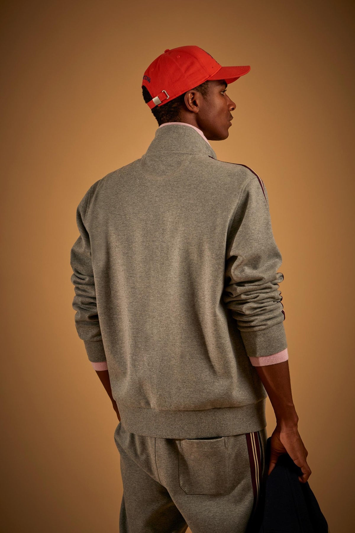 Felpa uomo interlock di cotone bande a contrasto - Duncan