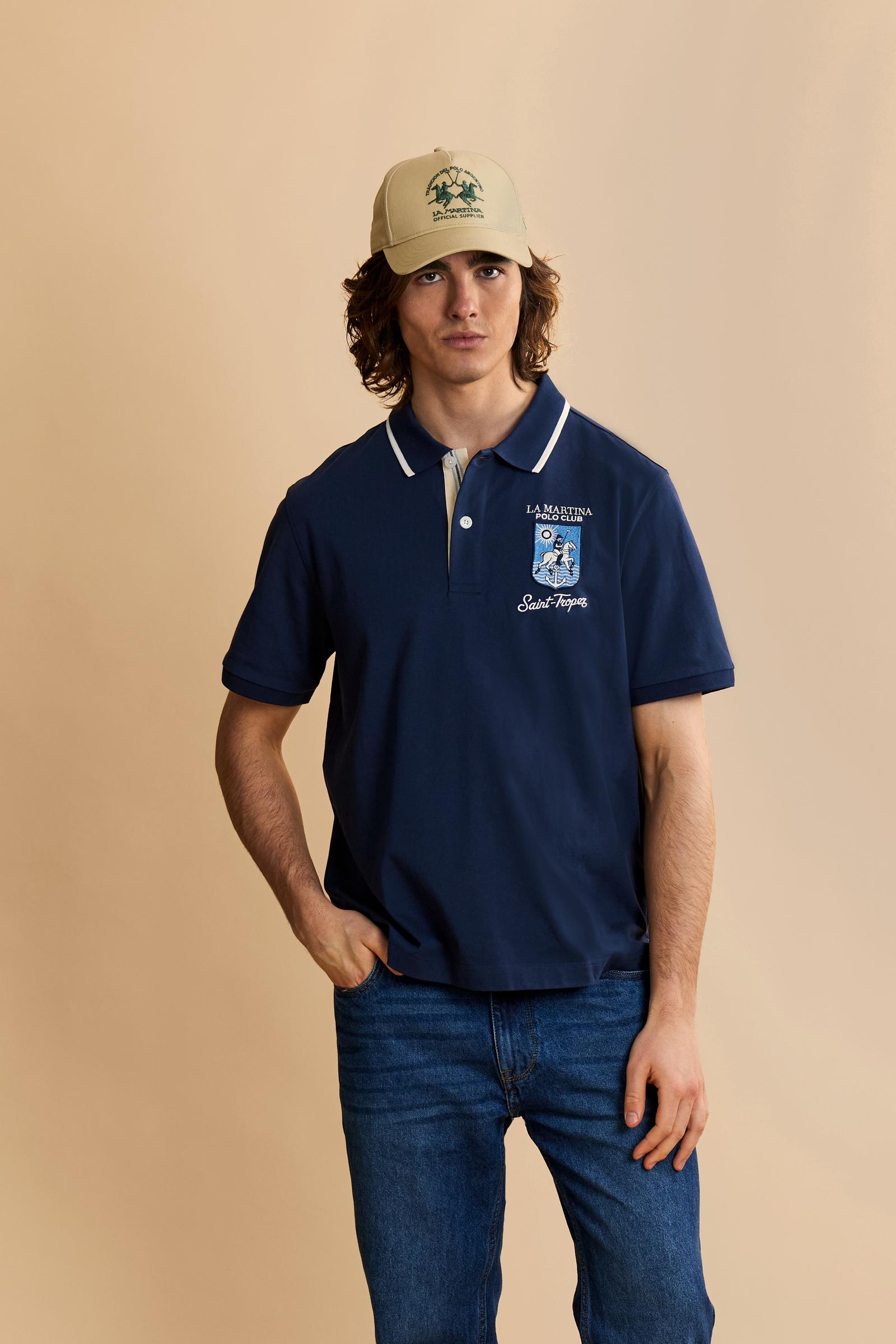 Men's short sleeve polo in jersey Saint Tropez - Charlton