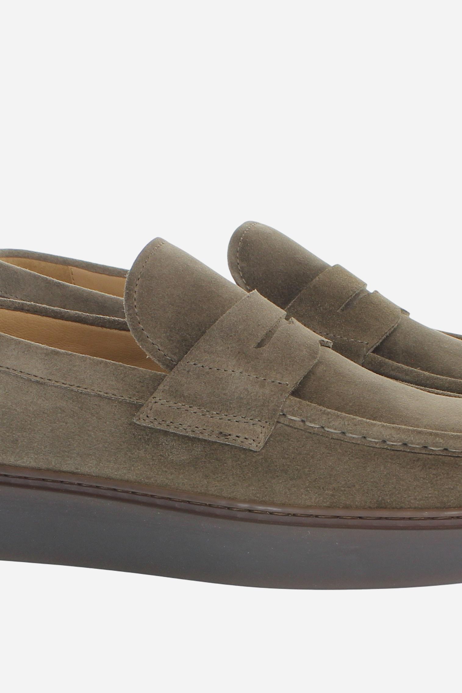 Men's loafer in treated suede - Velvet