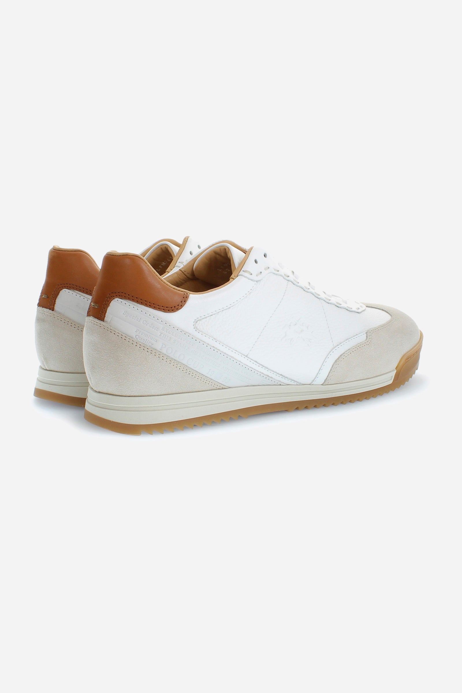 Classic men's trainers in leather