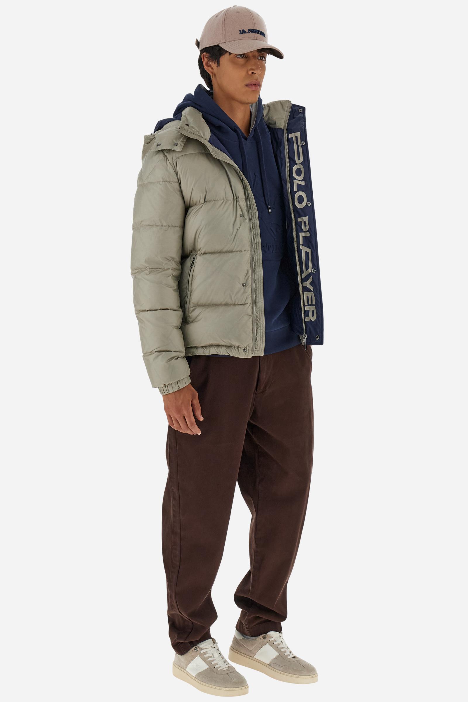 Cotton hoodie with maxi logo - Benny