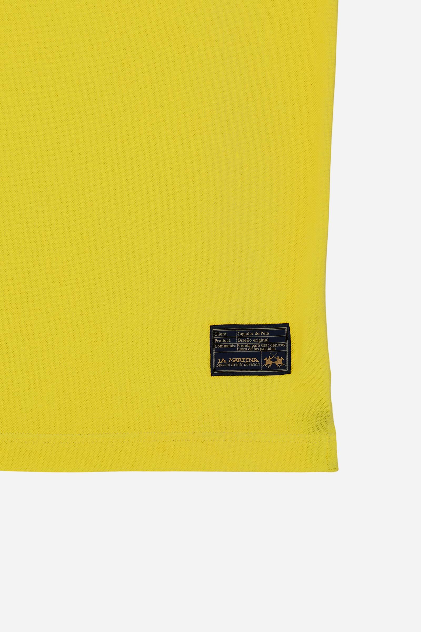 Men’s regular fit stretch piqué polo shirt Essential – Russell