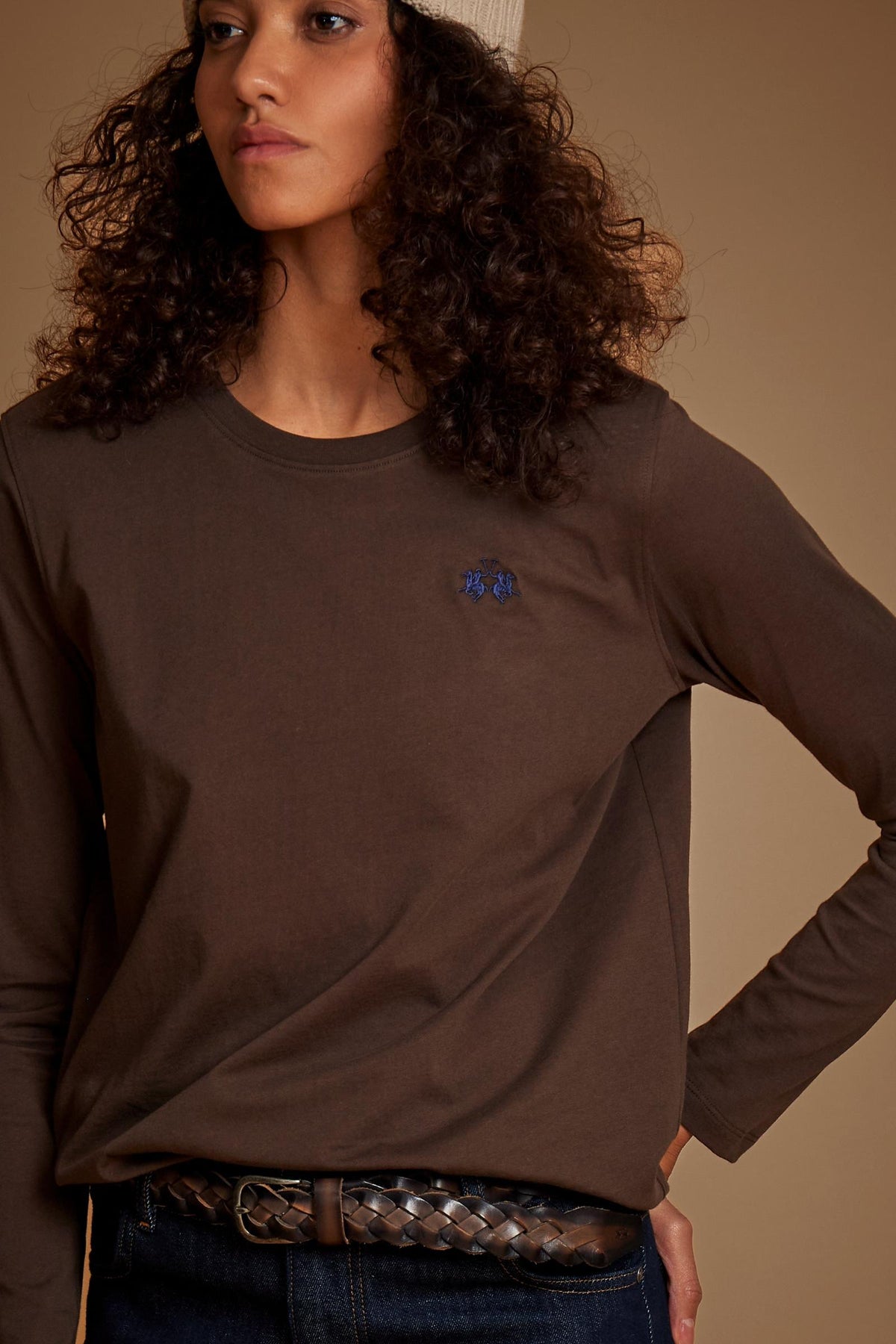 Women's long sleeve cotton jersey T-shirt Essentials - Estrella