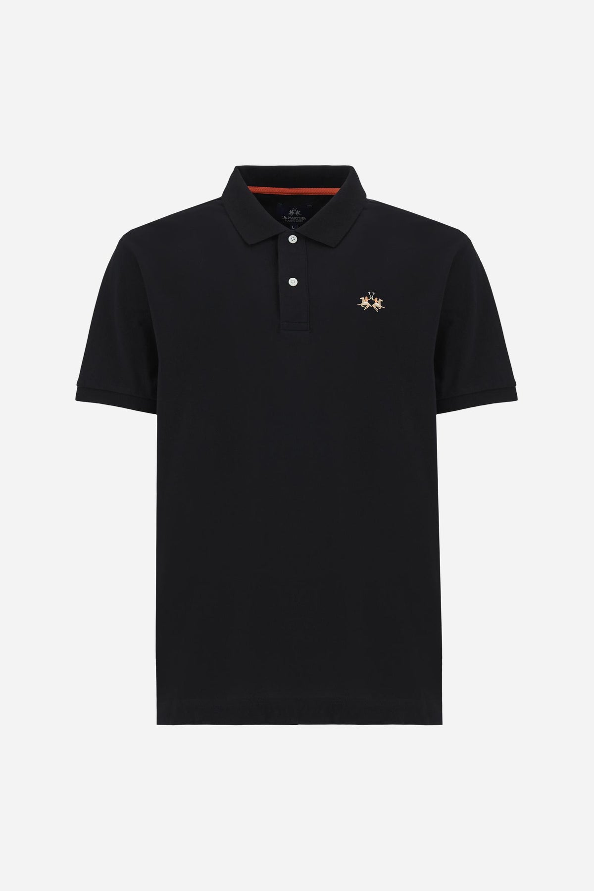 Men's regular fit polo with multicolor logo - Eduardo