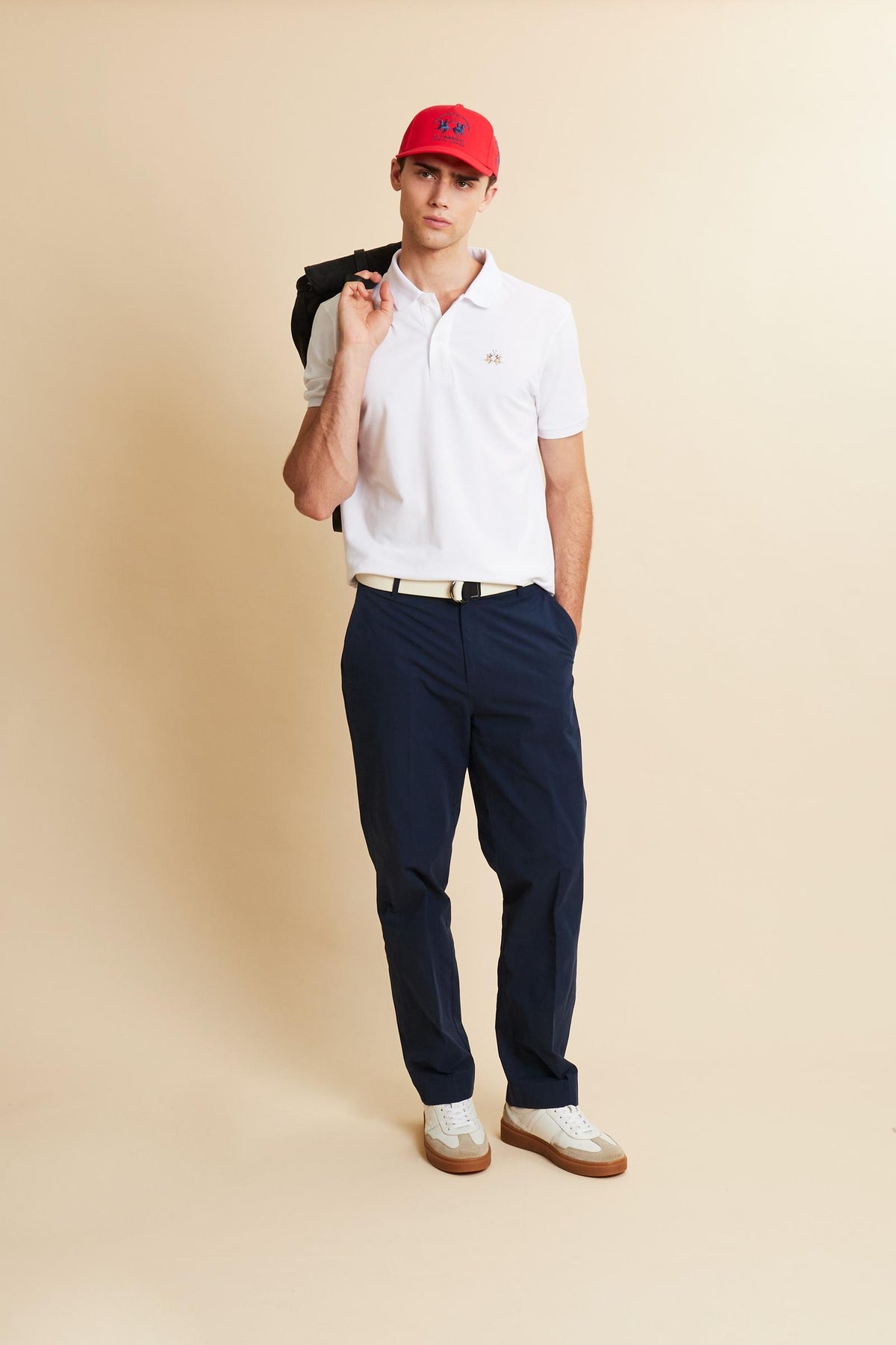 Polo da uomo regular fit multicolor logo - Eduardo