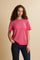 Damen-Baumwoll-Jersey-T-Shirt mit Logo – Casta
