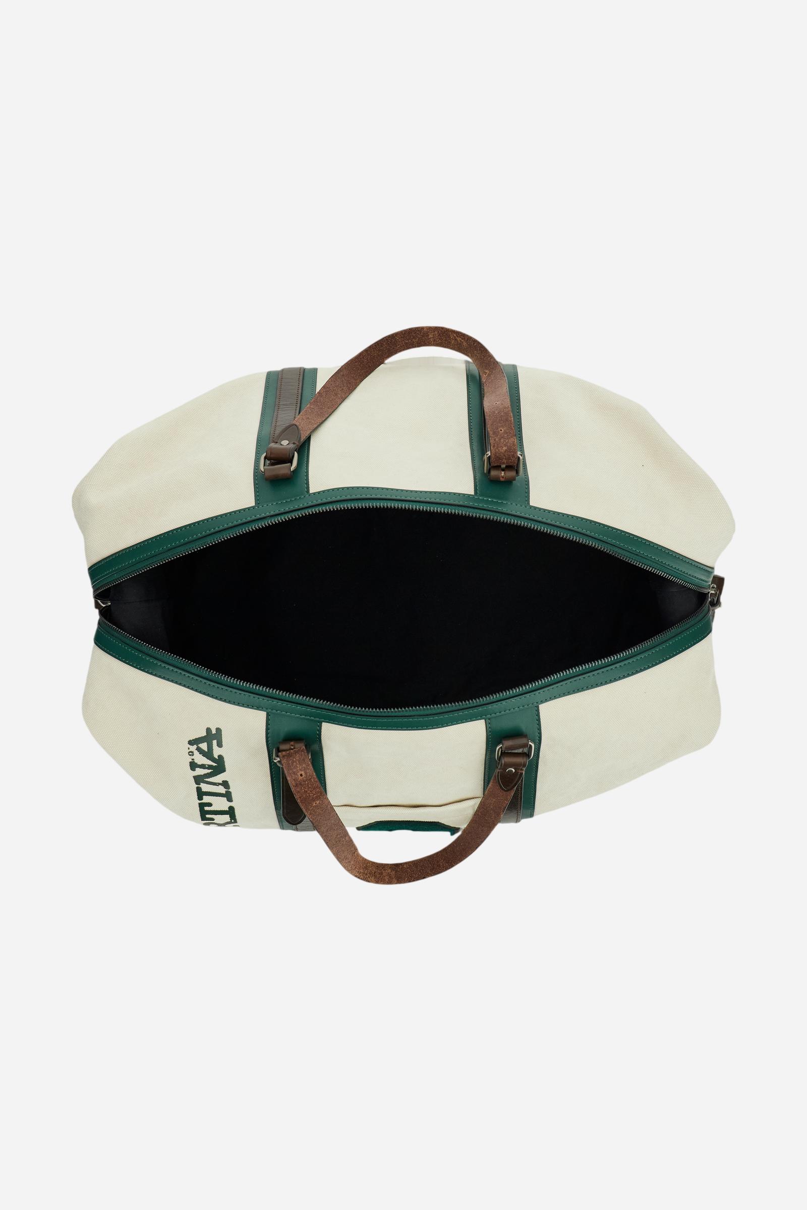Borsa da viaggio in canvas lavato e pelle - Martin's