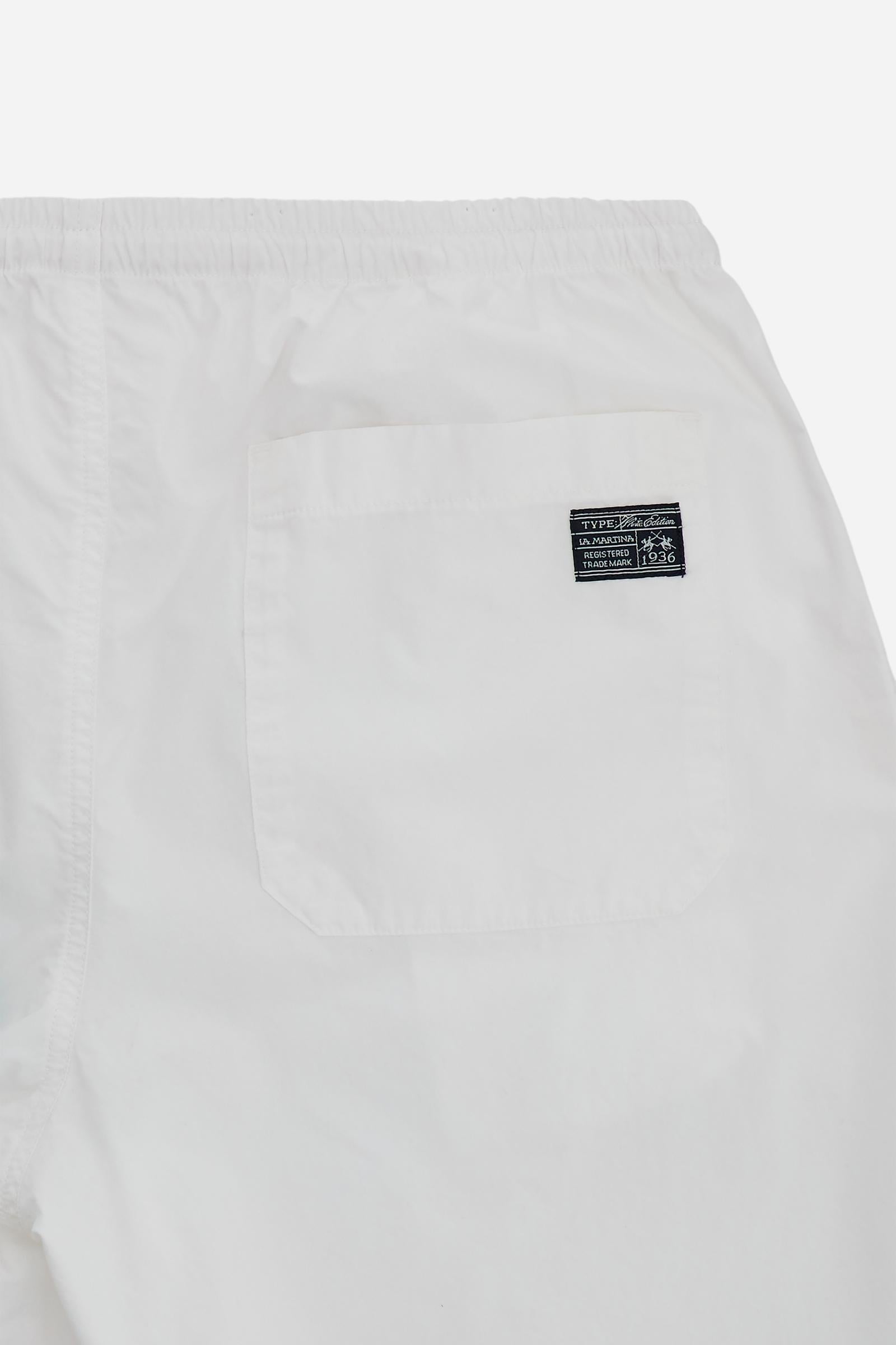 Men’s garment-dyed poplin Bermuda shorts - Cesar