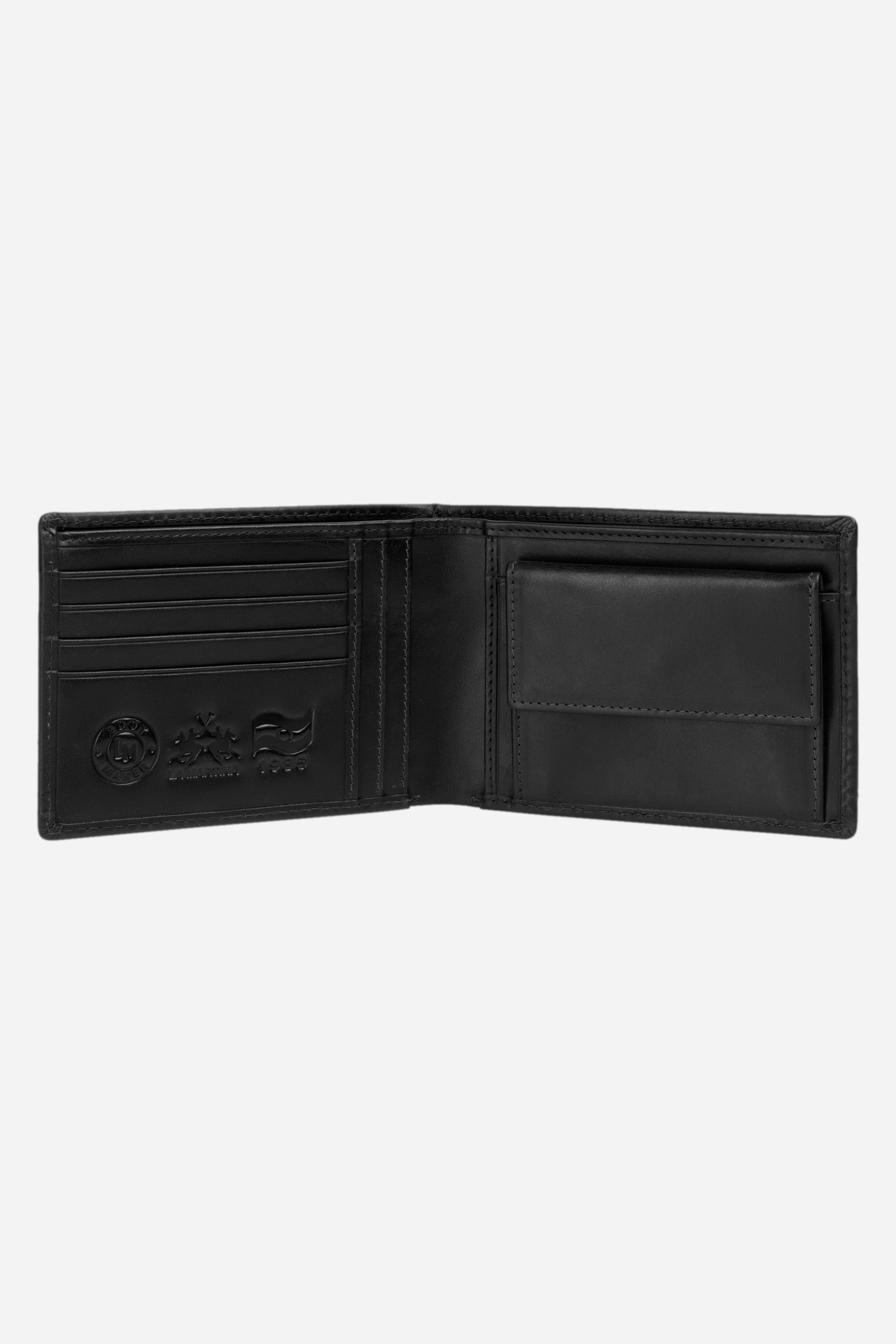 Men's leather wallet with coin purse - Axel