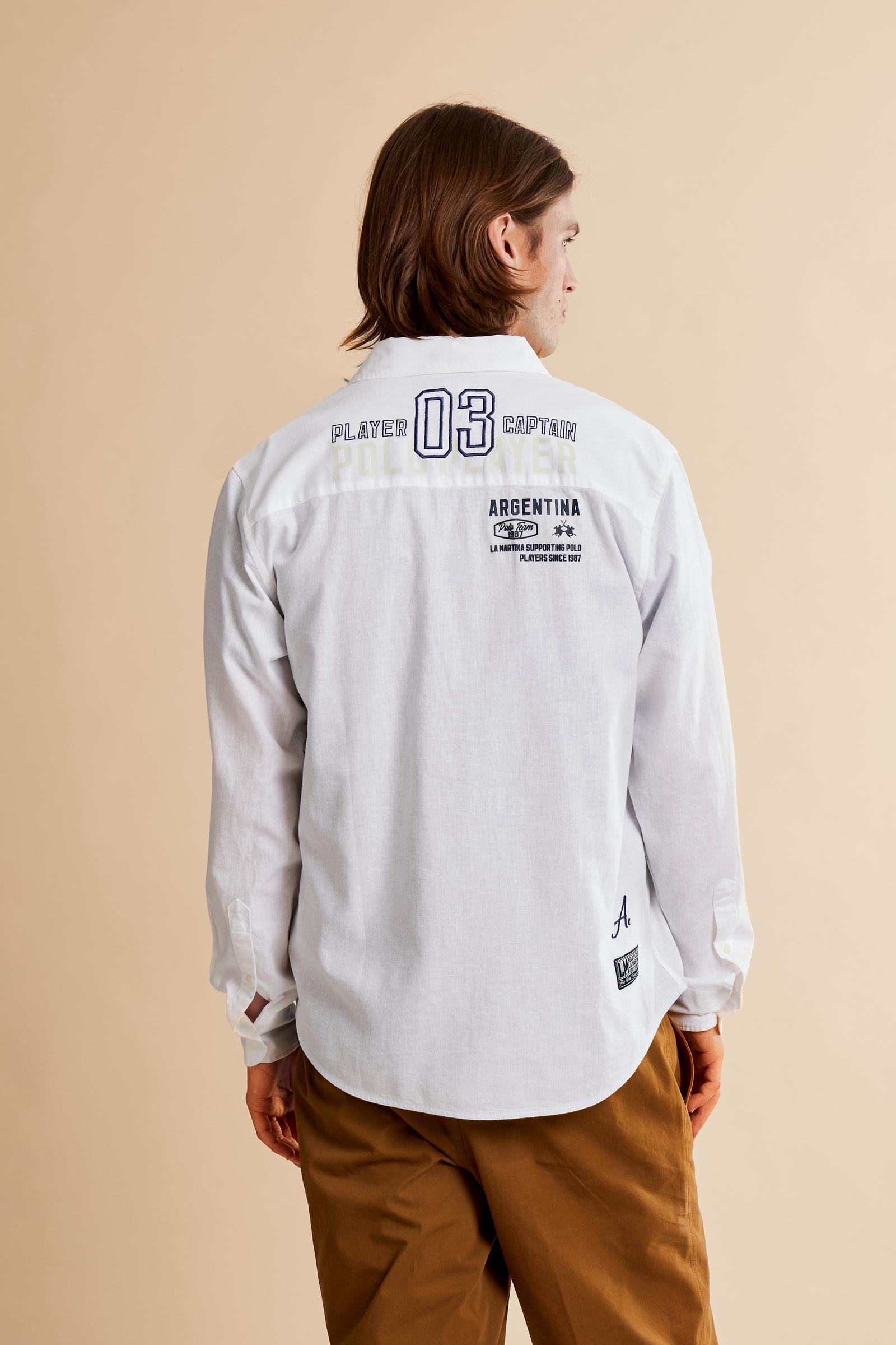 Chemise homme en coton et lin Polo Team Argentina - Cornelio
