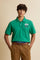Men’s cotton piqué polo with shield patch – Cordell