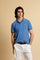 Men’s short-sleeve stretch piqué polo shirt with a regular fit. Ribbed trims with contrast piping, tricolour logo and embroidered undercollar detail. - Riviera                                                                                                                                                                                                                                                                                                                                                                 