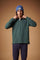 Men's long-sleeve polo in soft cotton jersey with contrasting gabardine collar, ribbed details, multicolor striped placket, and embroidered team logo for comfor - Sycamore
