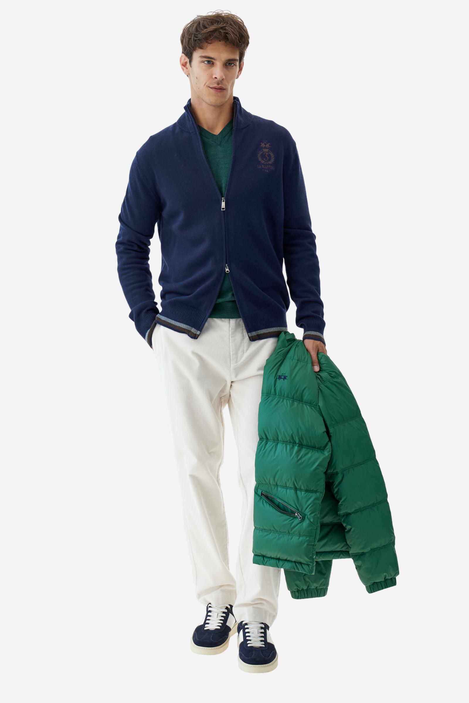 Men’s full-zip sweater with high collar Polo Club - Brooks