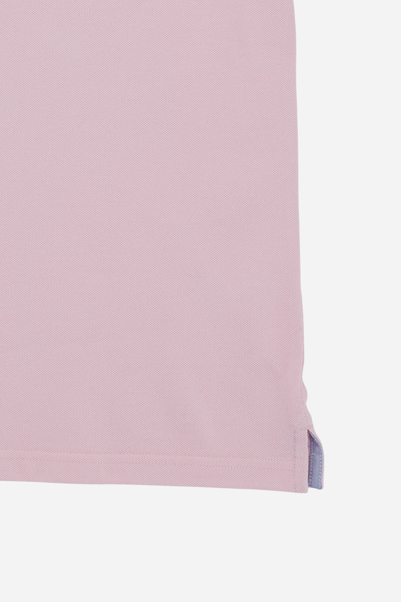 Women’s stretch piqué polo with under-collar lettering - Clarissa