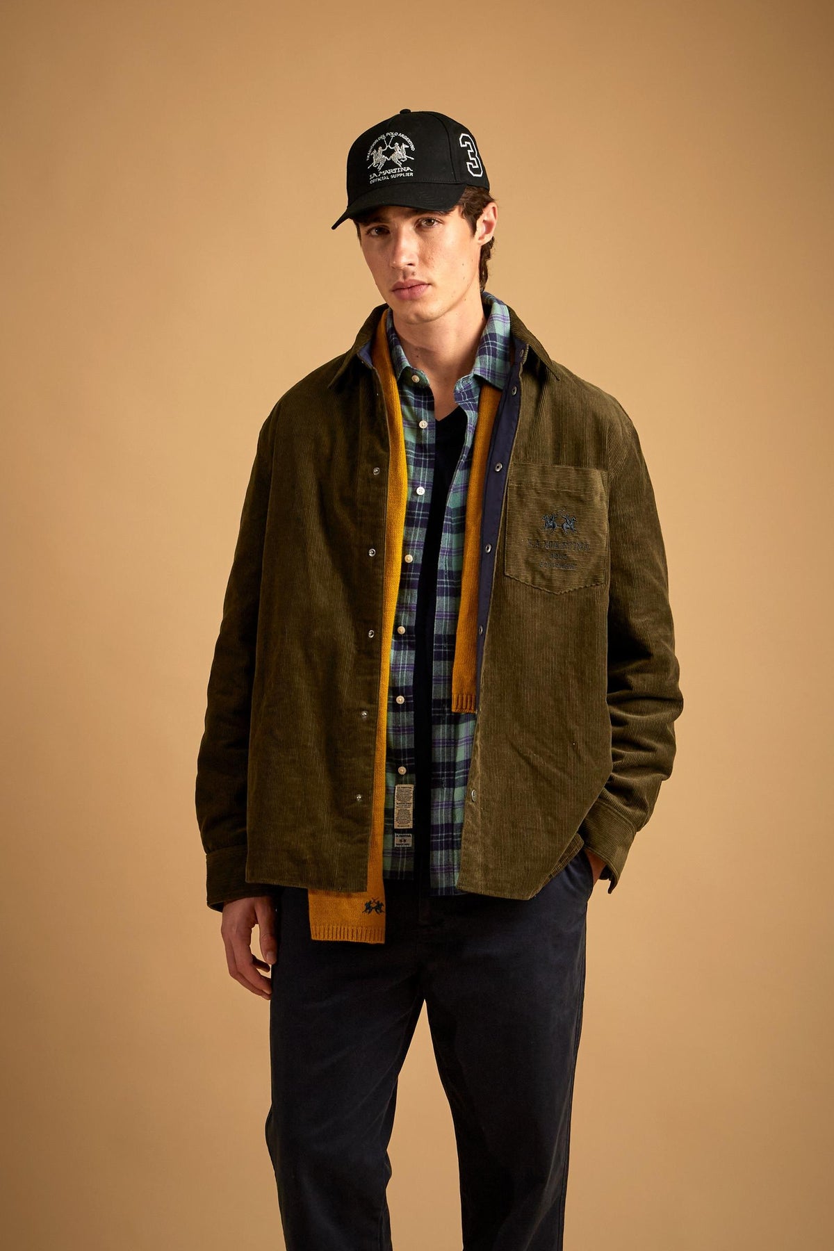 Men's padded shirt jacket in corduroy - Damion