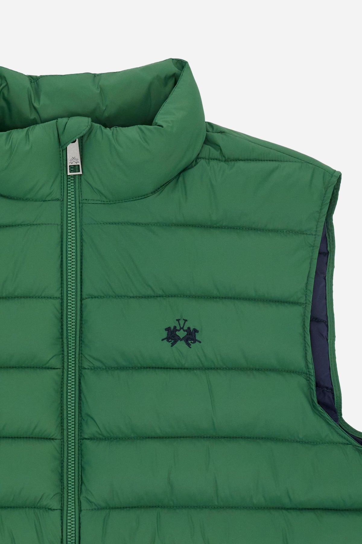 Men's sleeveless nylon down jacket with small logo - Damir