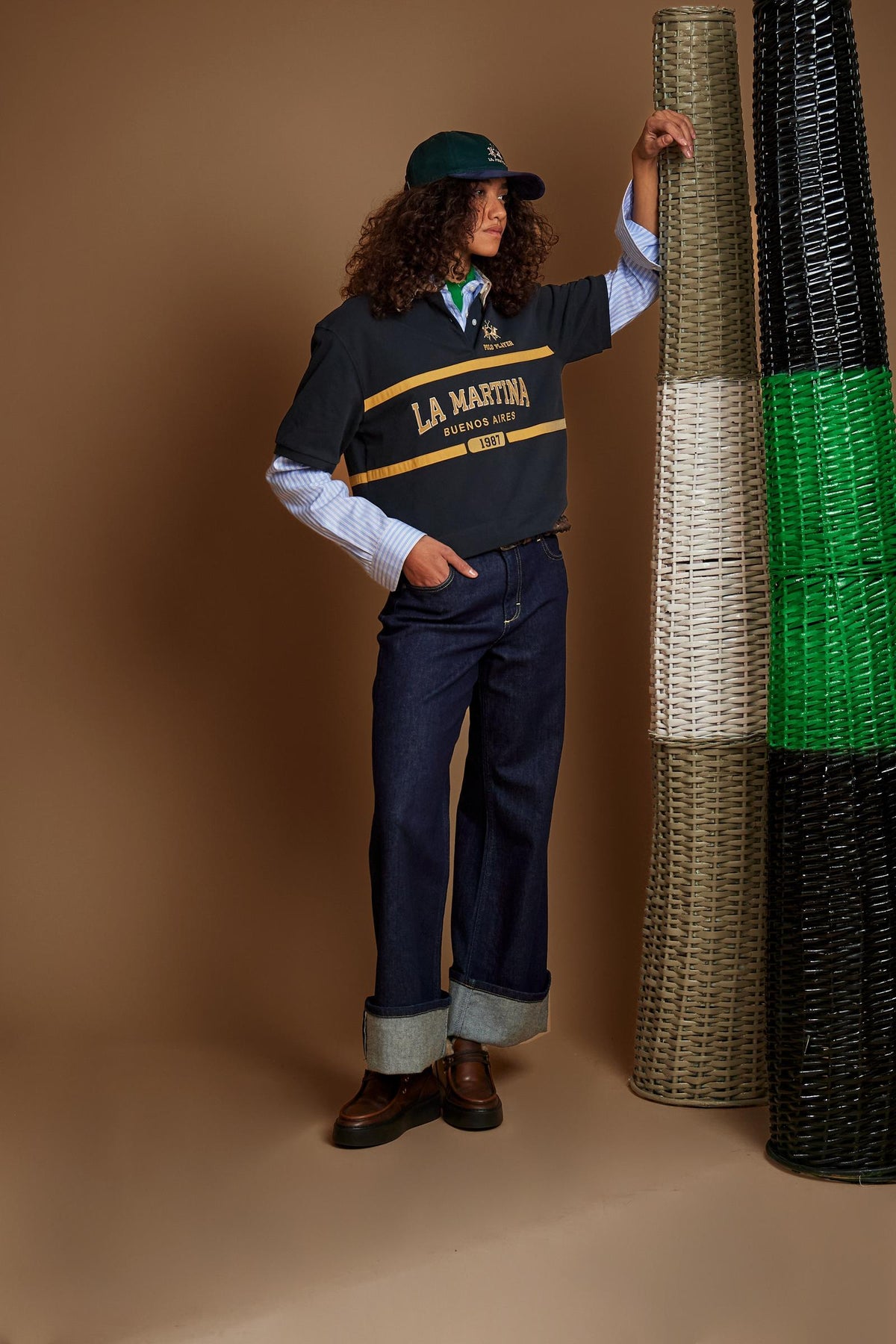 Women's short sleeve cotton jersey polo shirt Polo player - Etienne