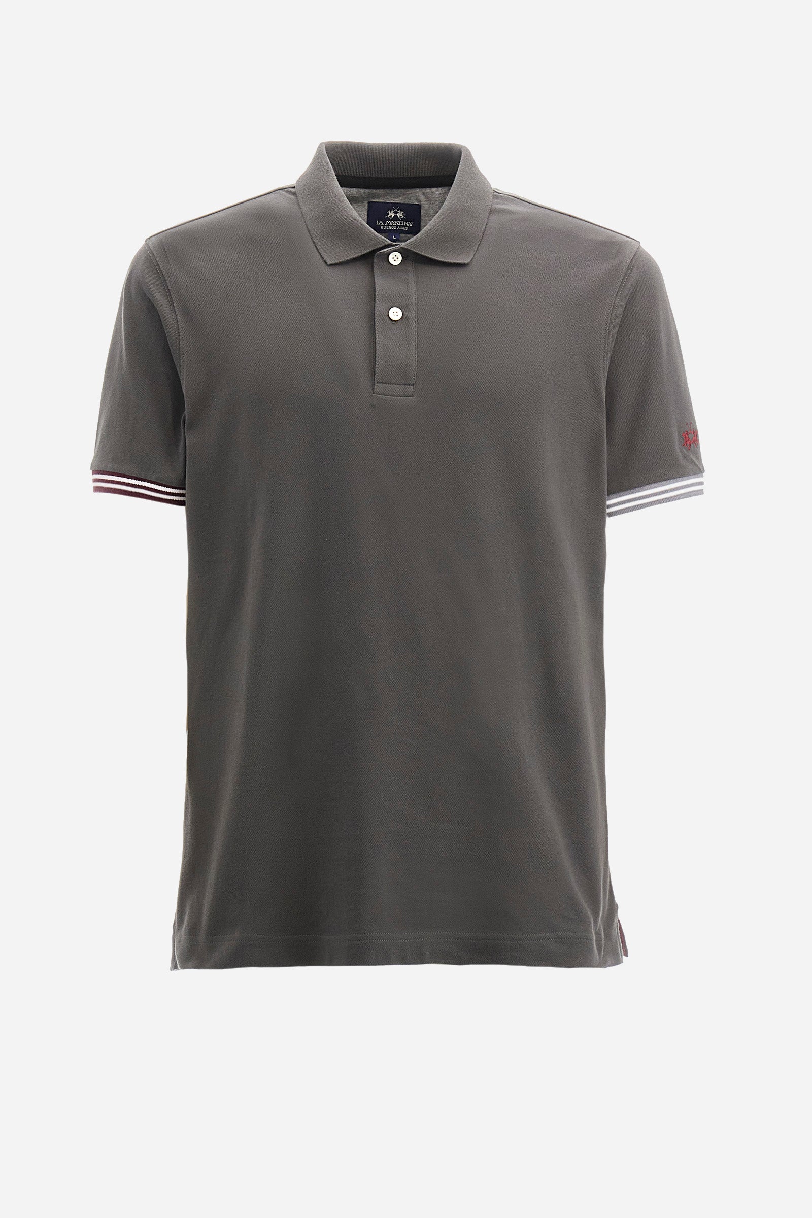 Poloshirt aus Stretch-Baumwolle, Regular Fit – Zaccary