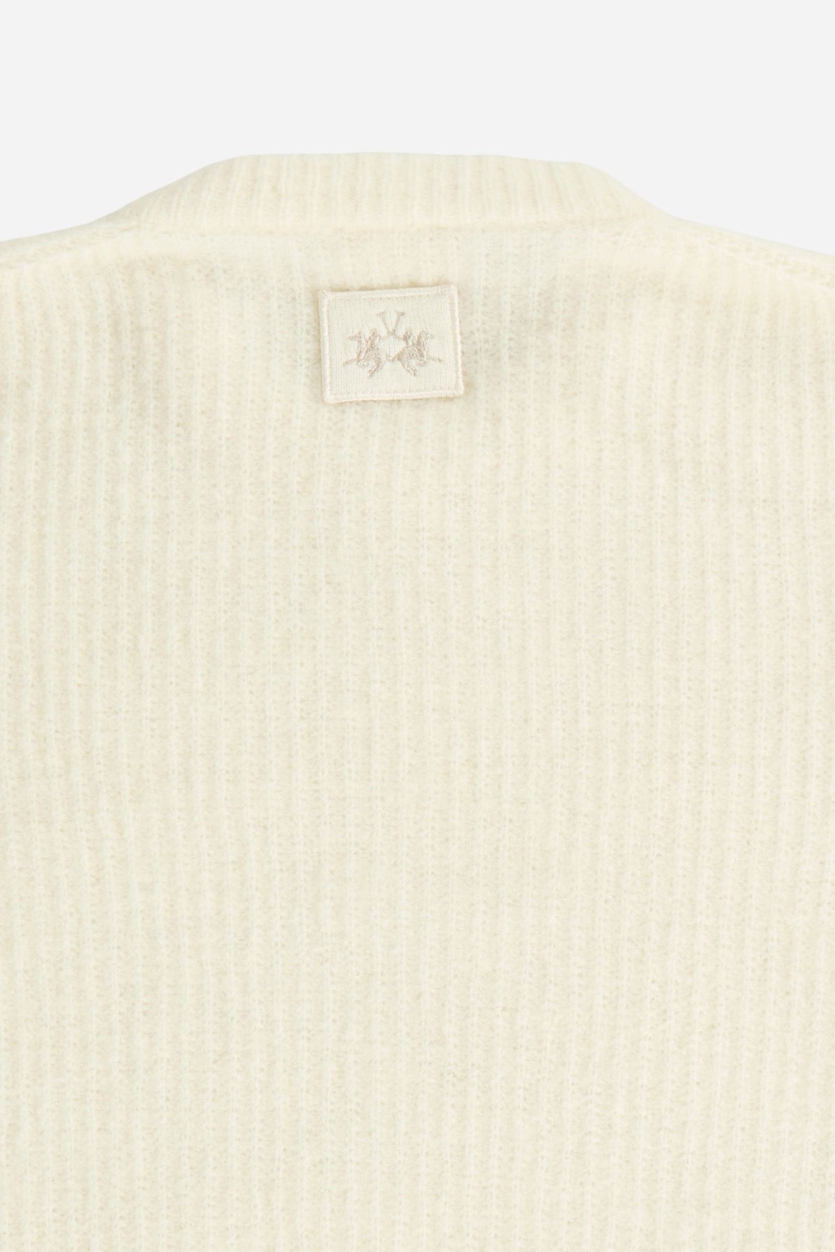 Women's cropped lambswool sweater - Elin