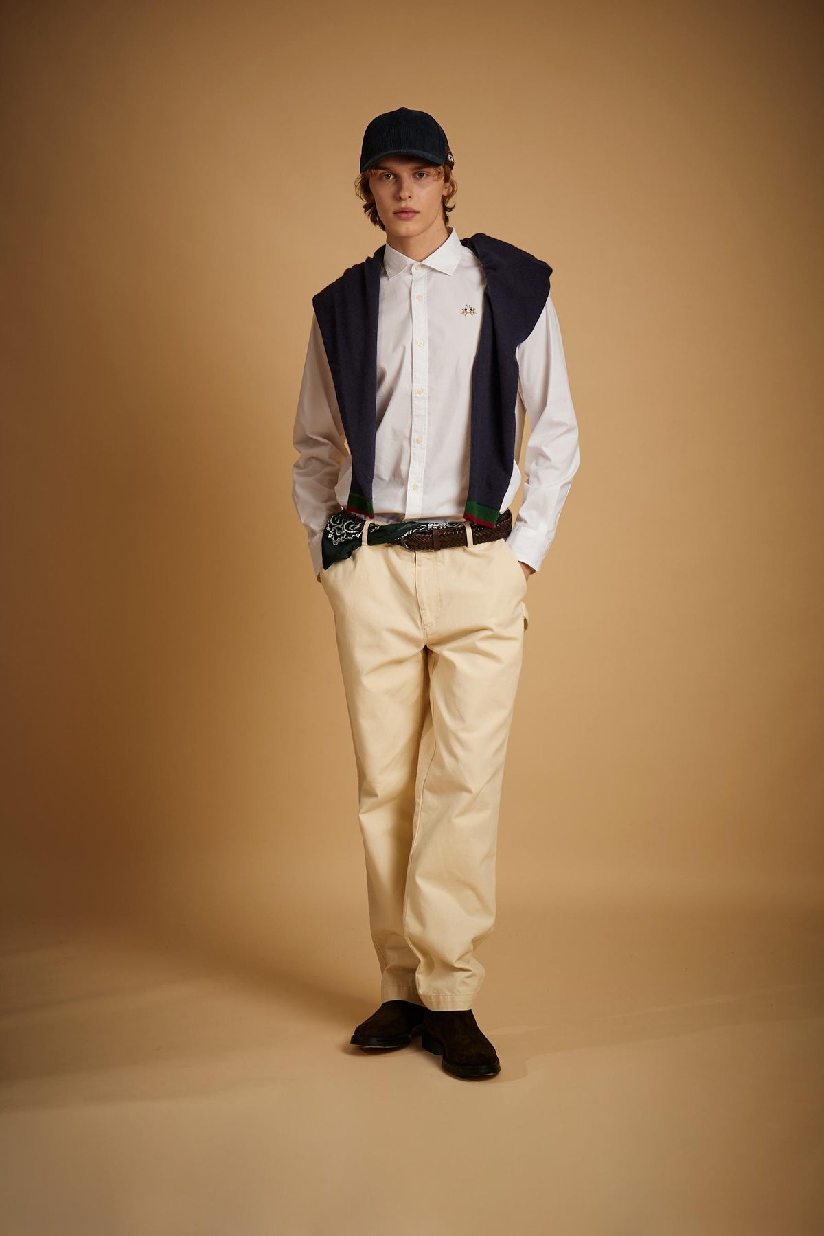 Camicia uomo regular fit popeline logo tricolor - Carlos