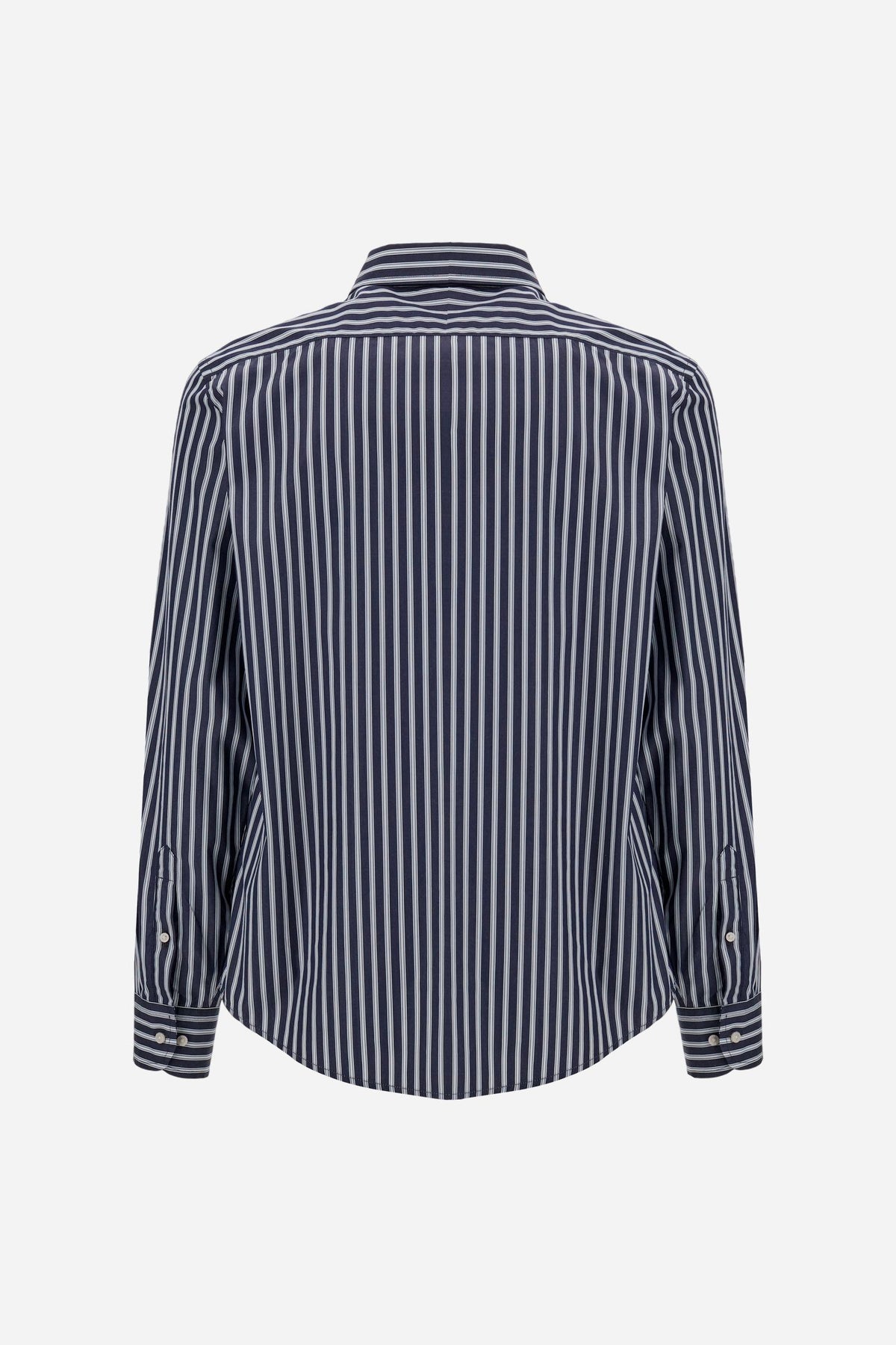 Men's striped poplin shirt - Rodolfo