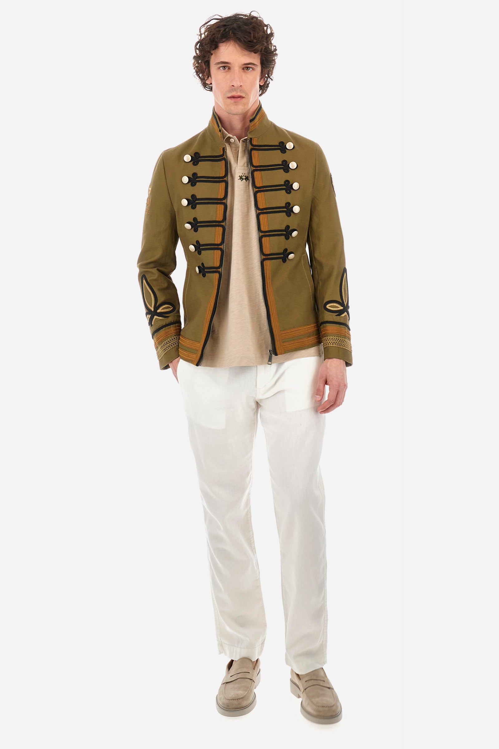 Regular-fit Guards jacket in cotton - Yefim