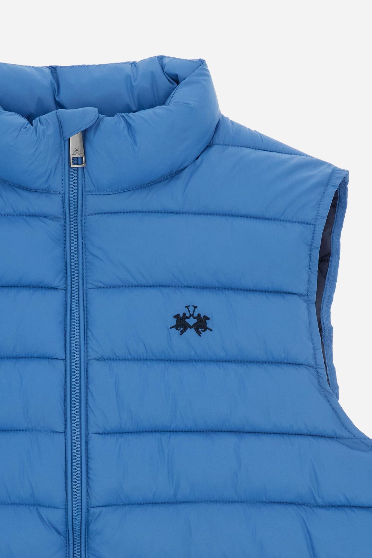 Men's sleeveless nylon down jacket with small logo - Damir