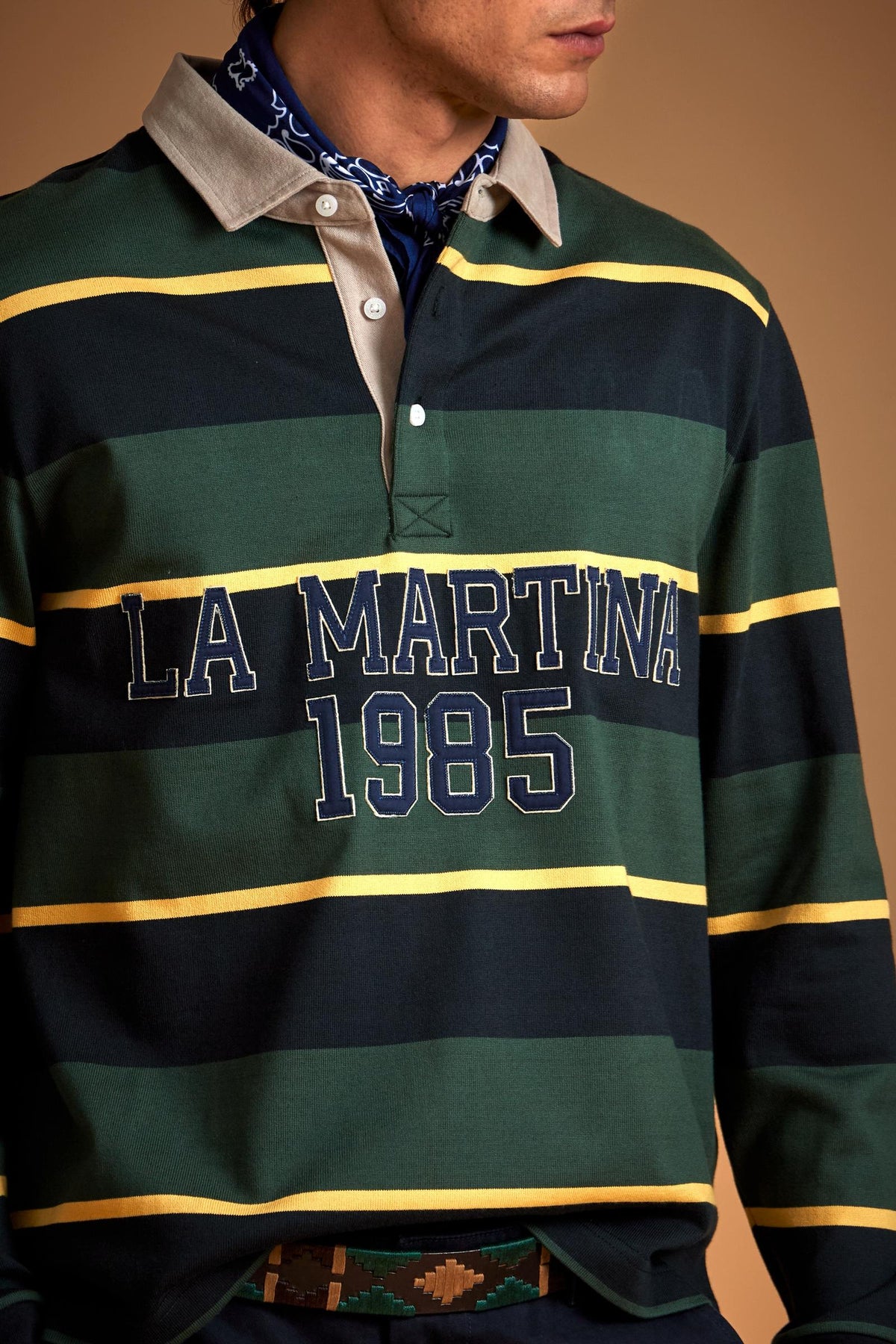 Polo rugby homme à manches longues Damaso