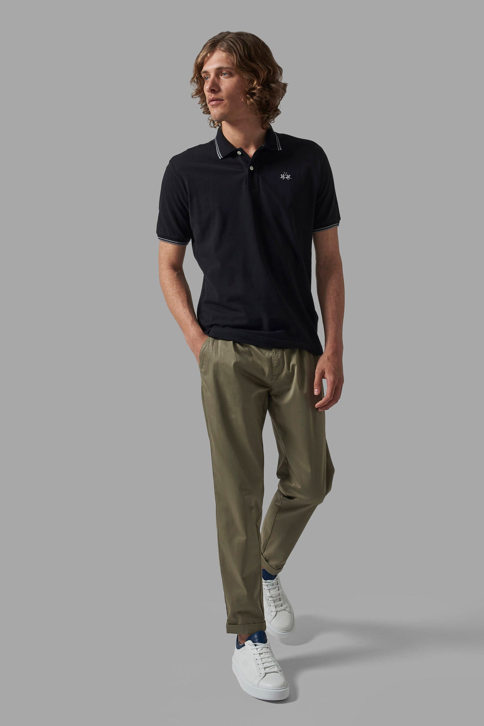 Regular-fit classic piqué polo shirt