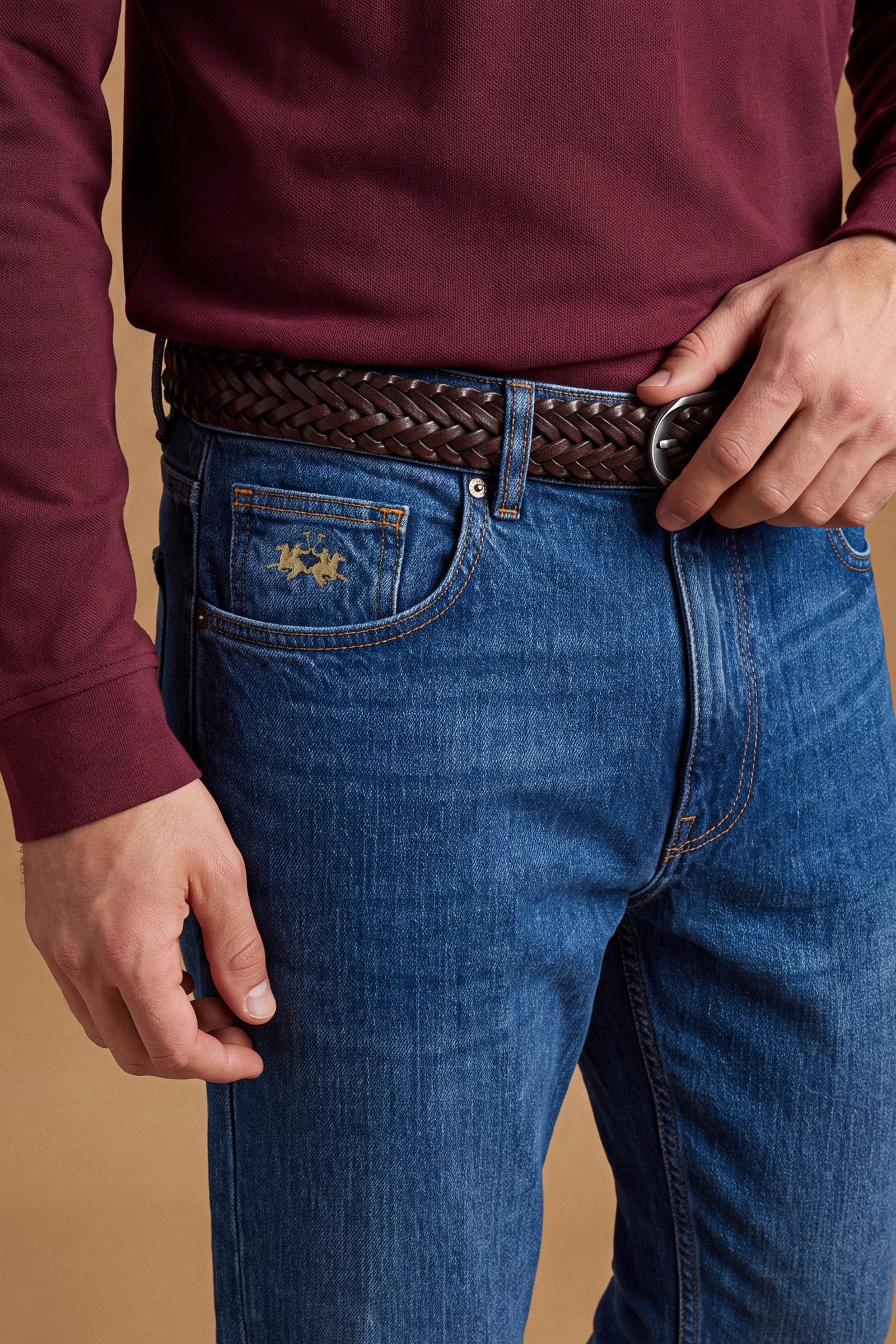 Jeans Herren Regular Fit aus Dark Indigo Denim - Connell
