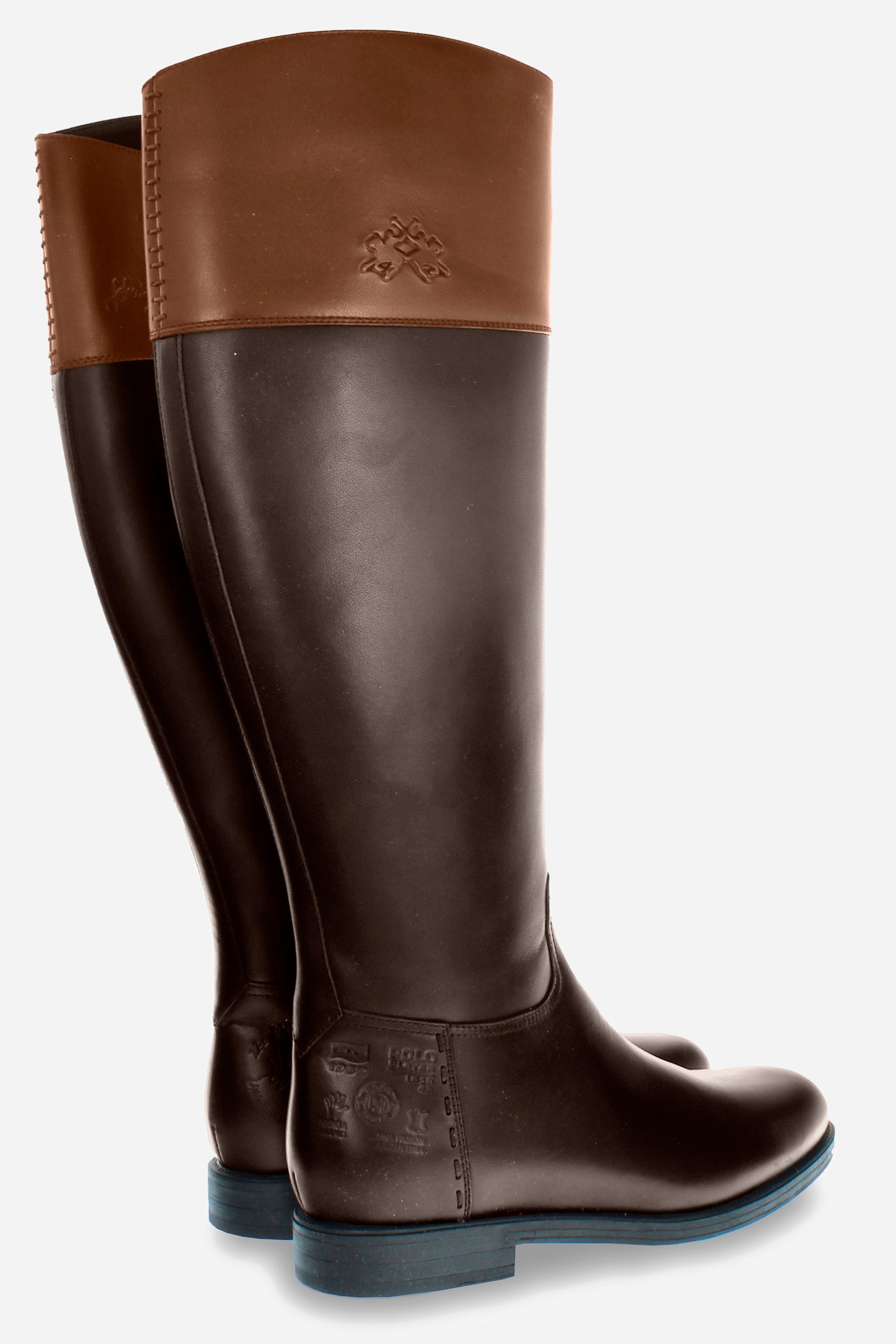 Women's equestrian-inspired boot in soft cowhide