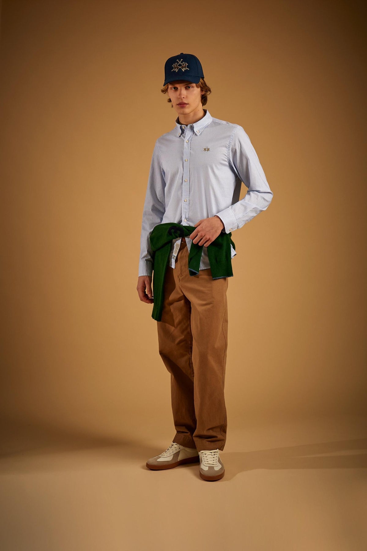 Camisa de hombre en algodón oxford a rayas - Rodolfo