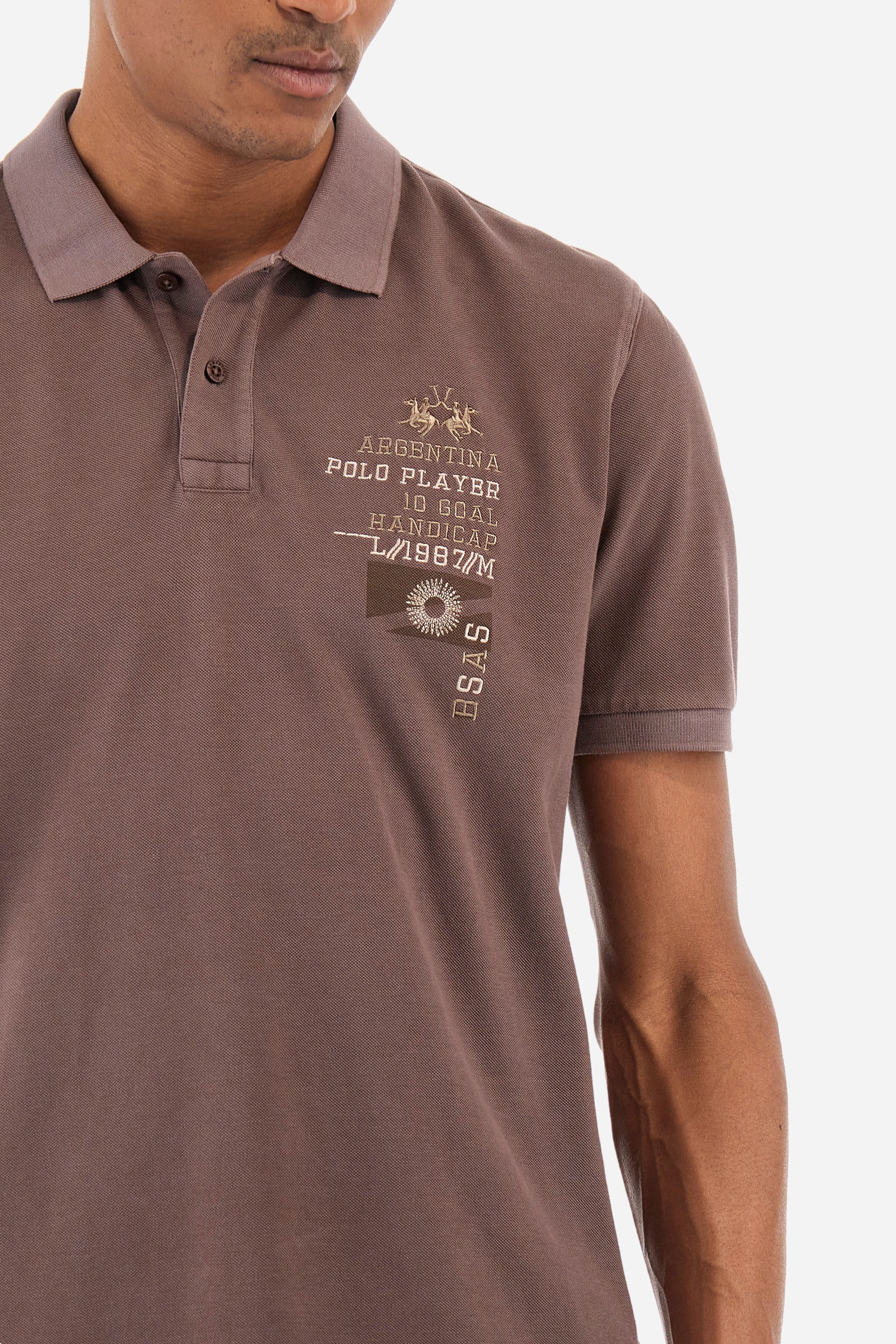Regular-fit polo in cotton - Yazid