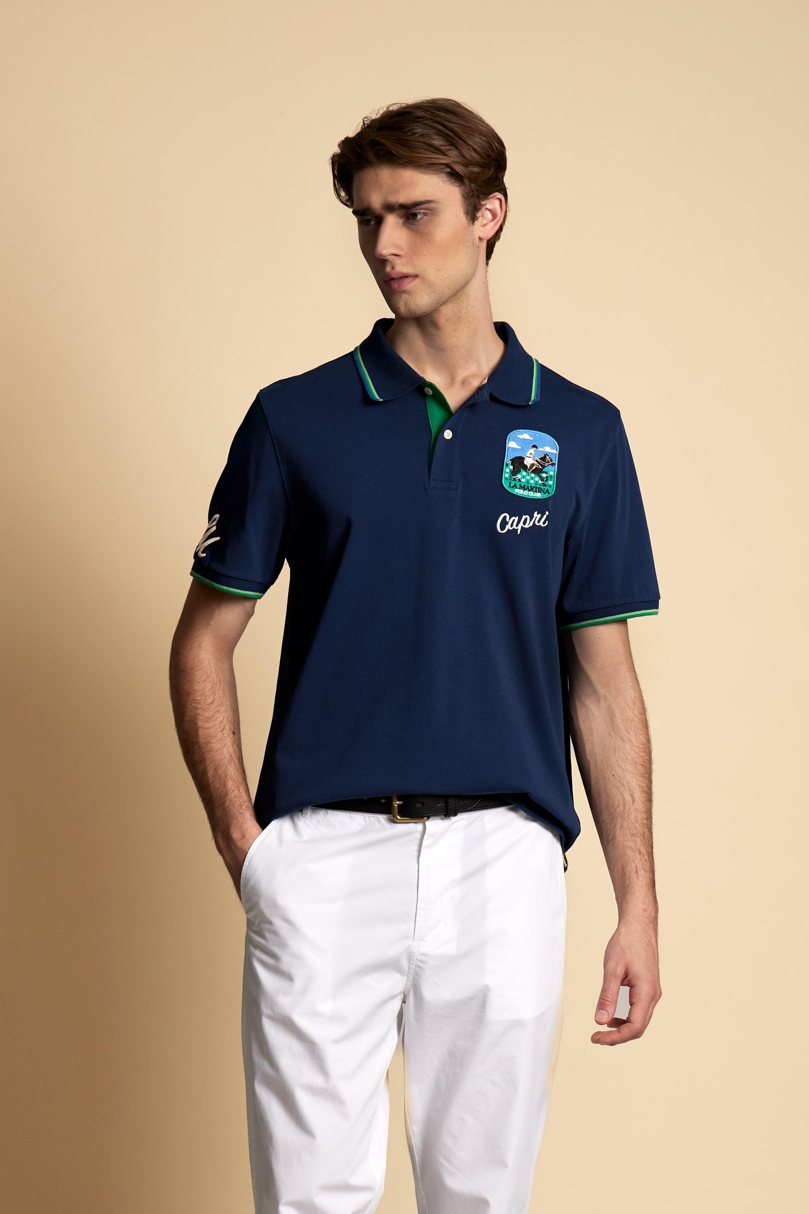 Men’s cotton jersey polo shirt Capri Edition – Cyru