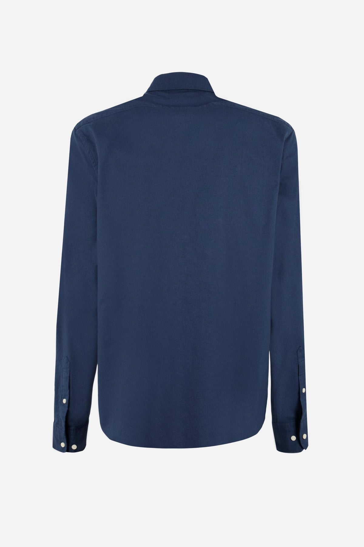 Men’s pure cotton Oxford shirt with button-down collar, front buttons, embroidered logo, and regular fit for comfort and freedom of movement. - Navy