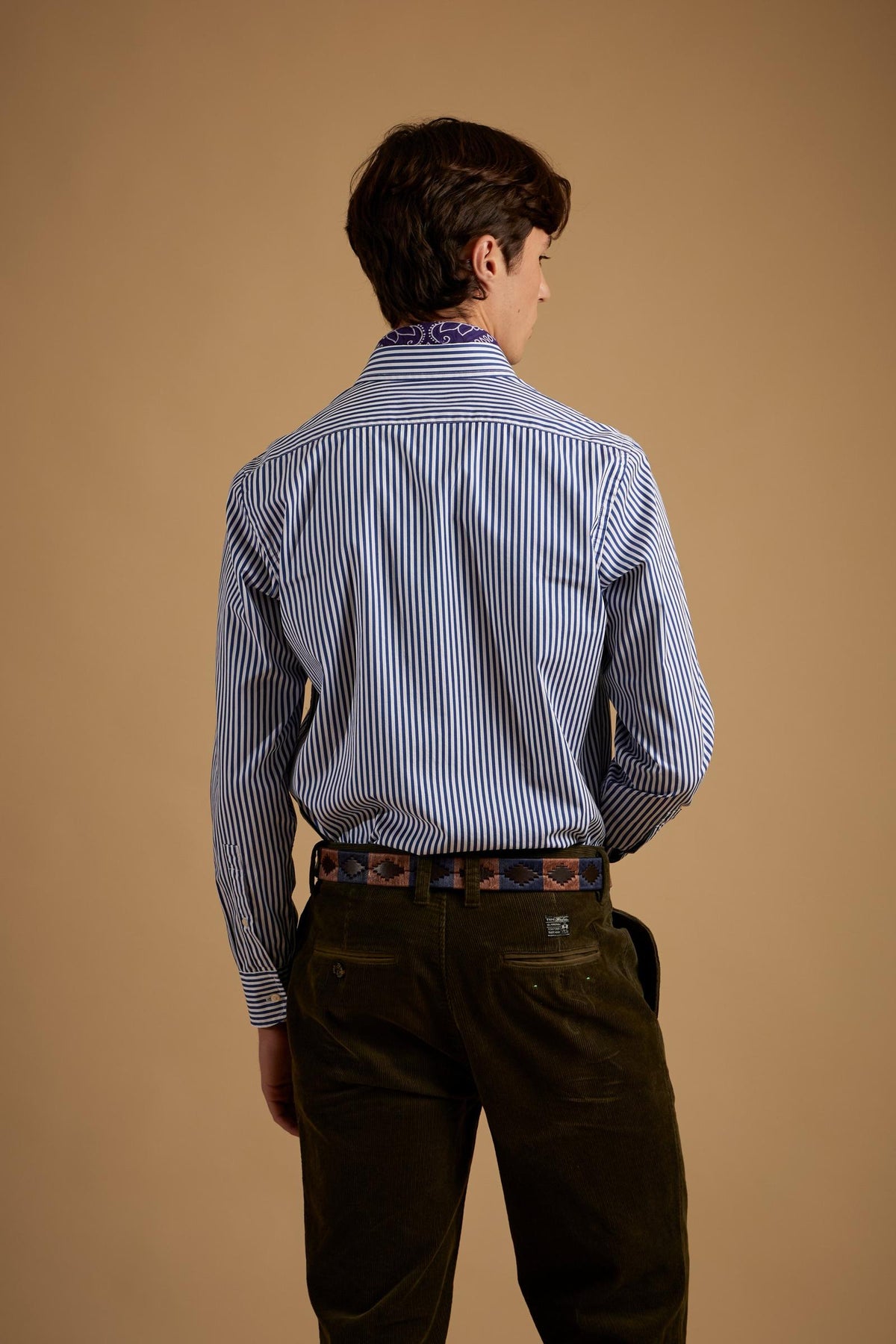 Camicia uomo in popeline rigato - Rodolfo