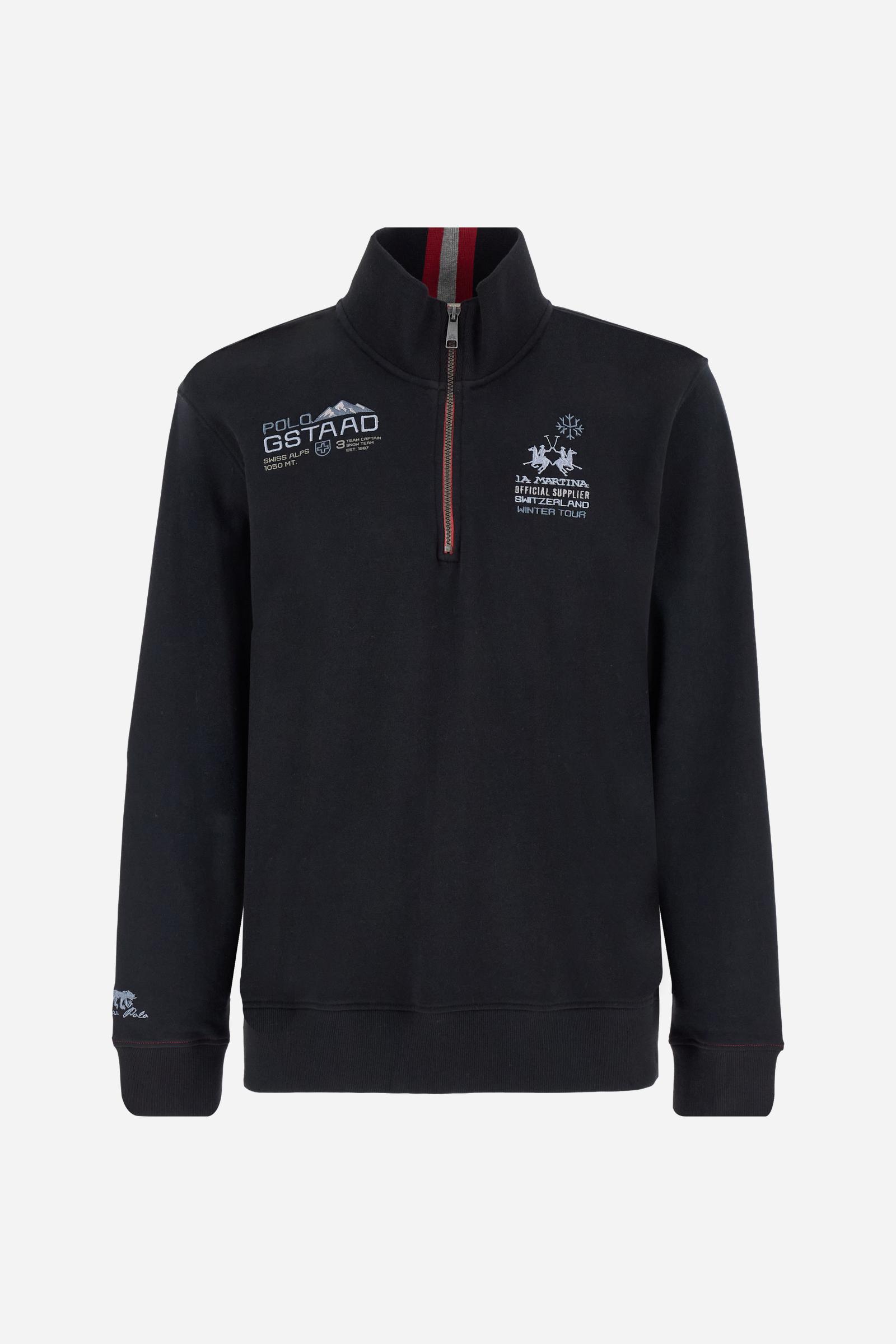 Men’s half‑zip mock‑neck sweatshirt - Boris