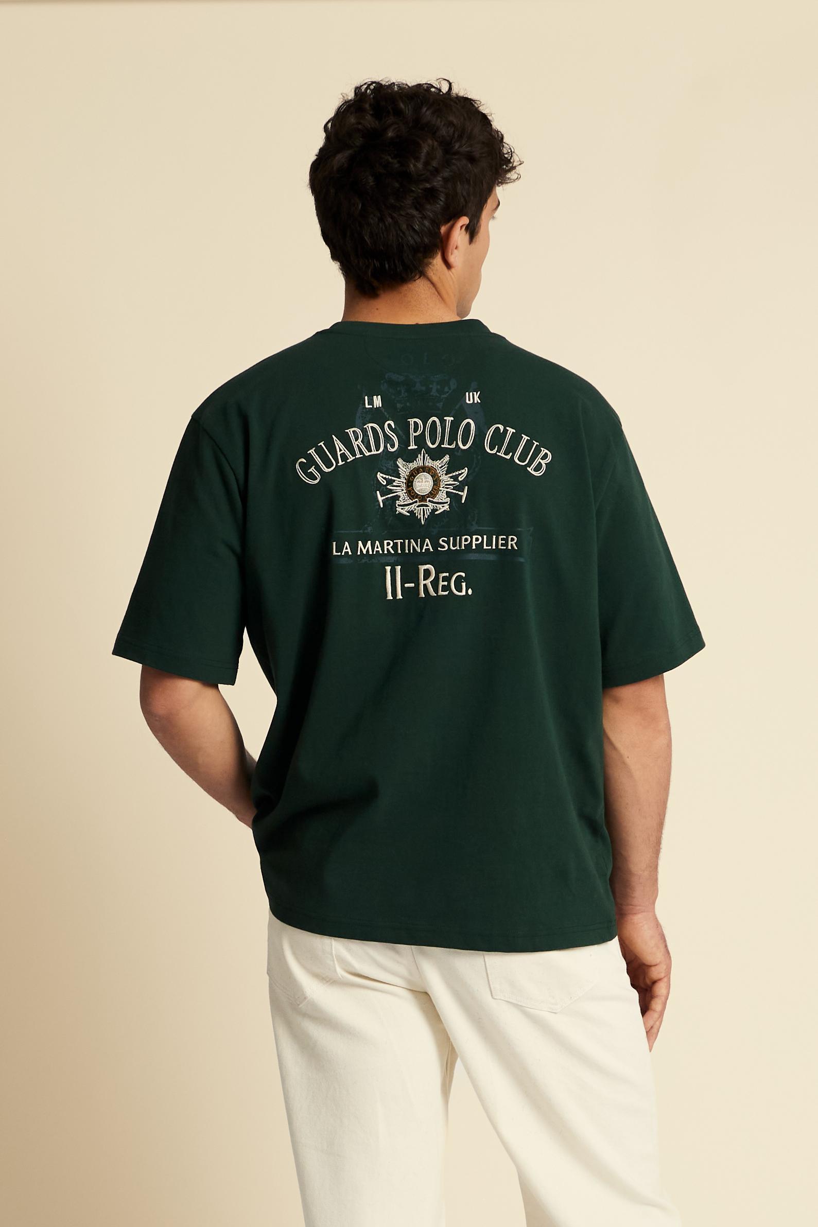 Men’s cotton T-shirt with Guards pocket – Clay