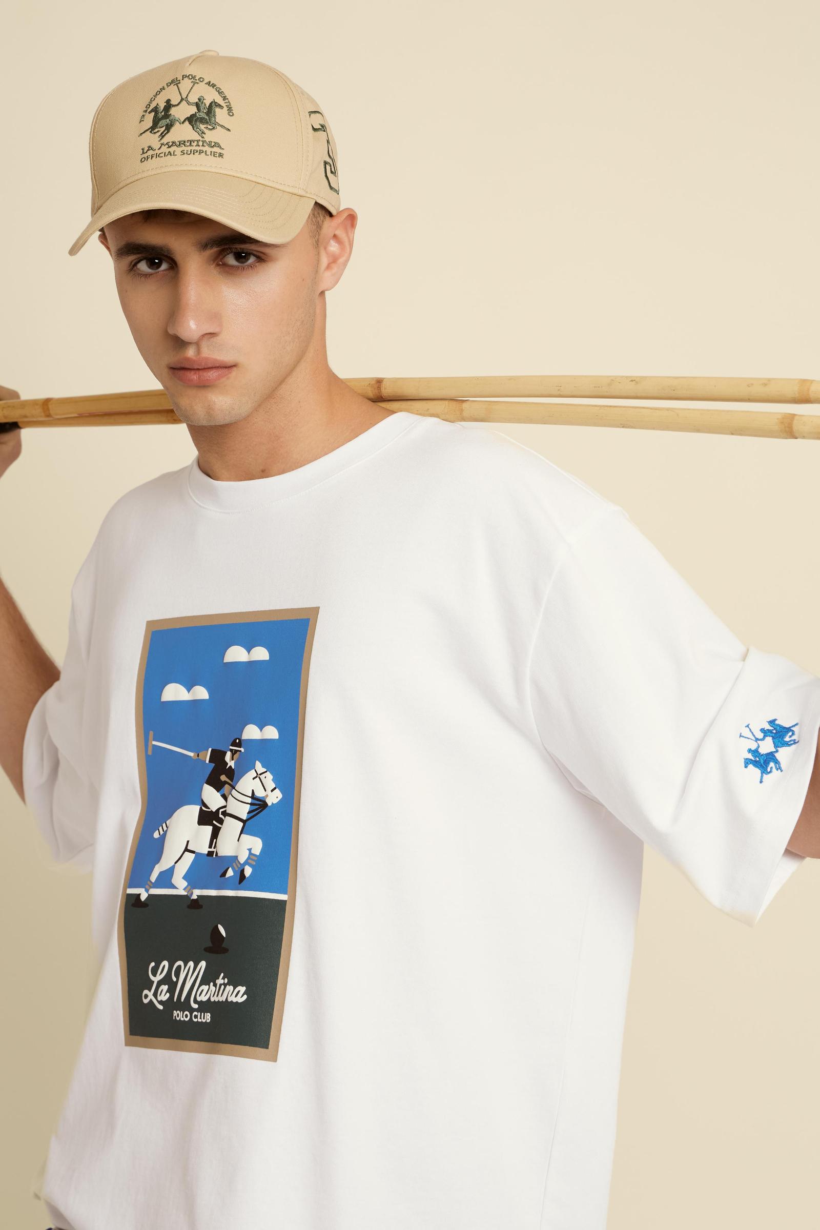 T-shirt uomo a manica corta in jersey di cotone Club Art Edition - Cristobal