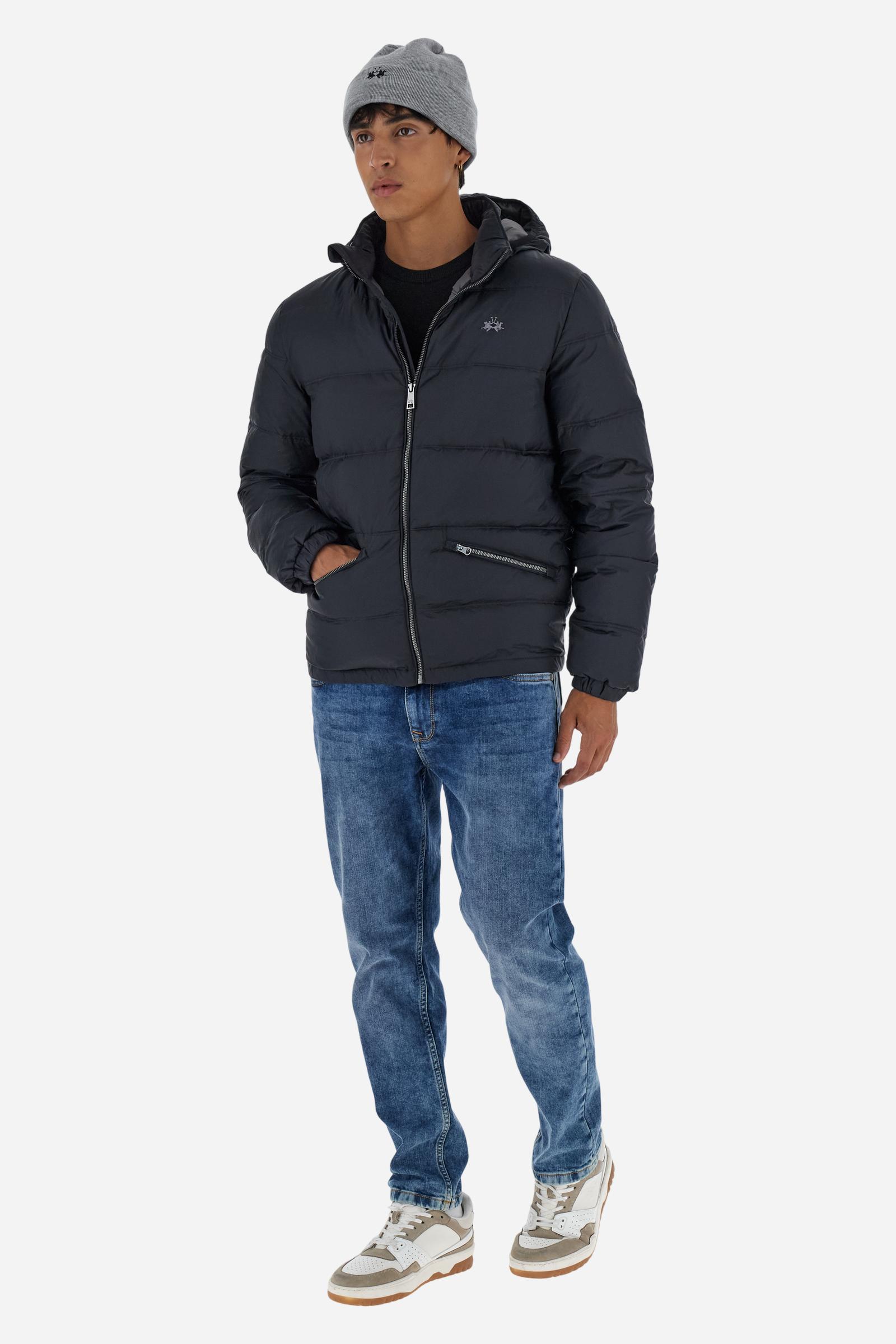 Men’s nylon down jacket with feather padding - Bertrand